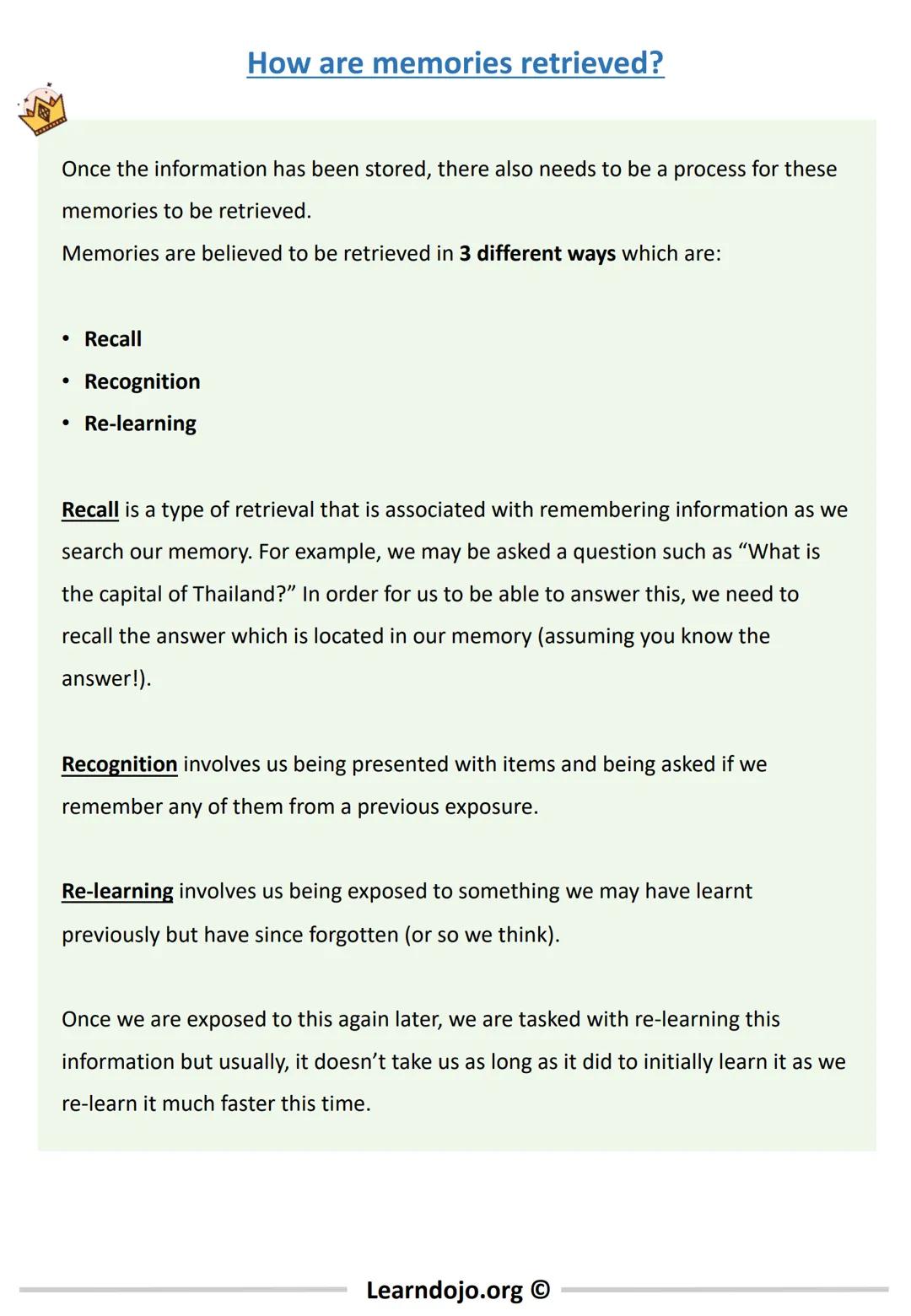 G5/5
EVERYTHING YOU NEED TO KNOW FOR GRADE 9
New 9-1
GCSE
Chapter 1: Memory
Complete Revision Guide & Practice Questions
AQA GCSE PSYCHOLOGY