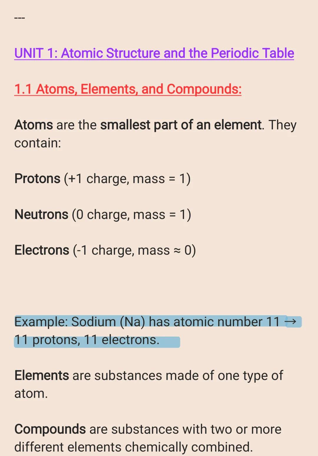 Quick Runthrough of Chemistry Paper 1