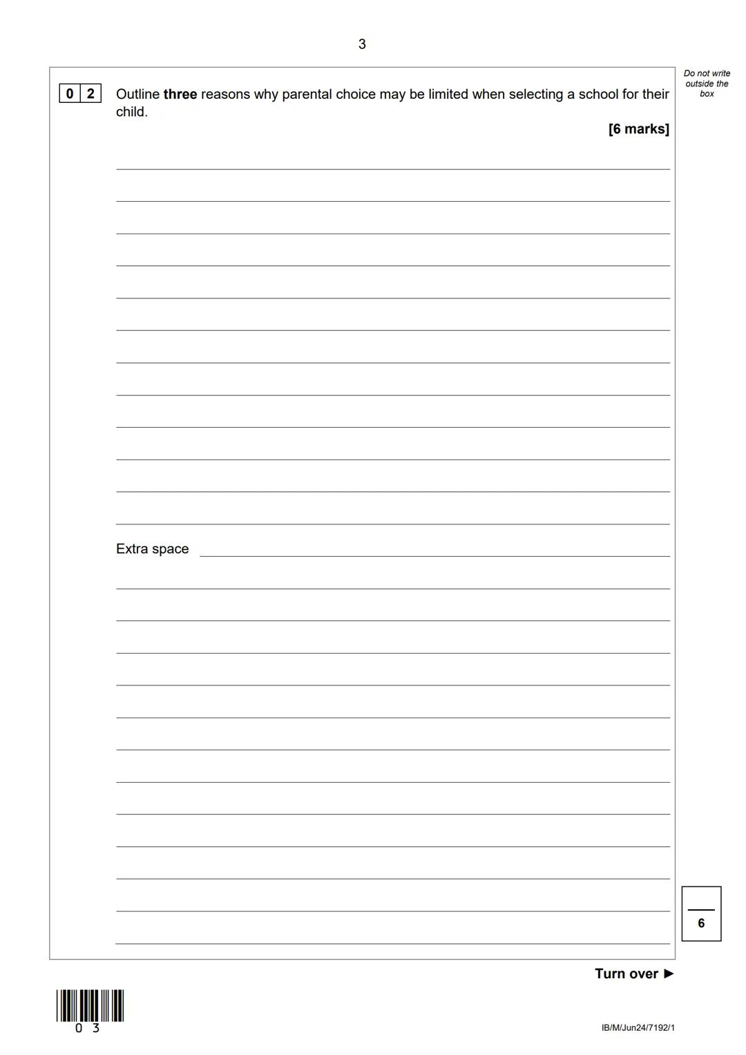 --- OCR Start ---
AQA
Please write clearly in block capitals.
Centre number
Surname
Forename(s)
Candidate signature
I declare this is my own