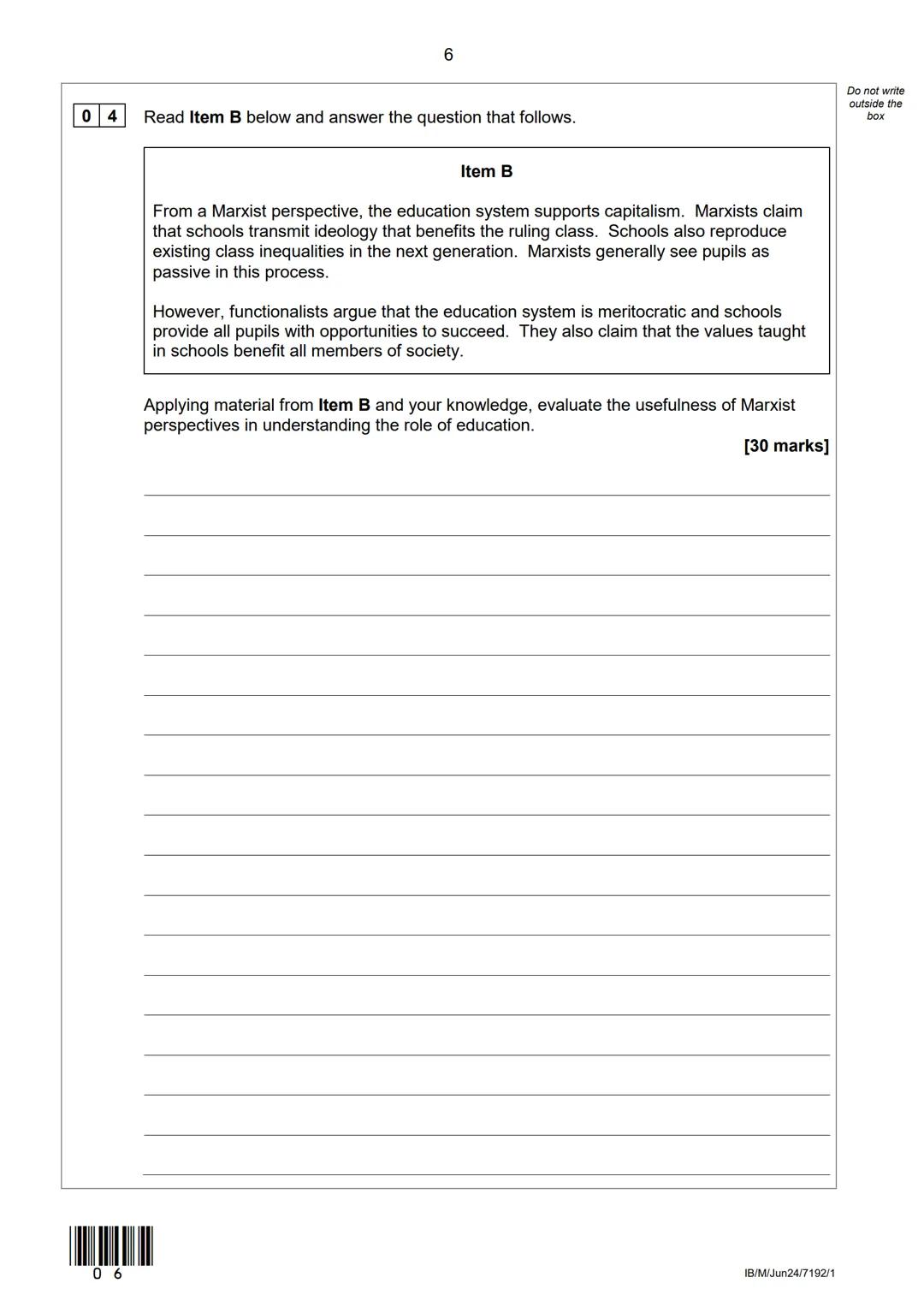 --- OCR Start ---
AQA
Please write clearly in block capitals.
Centre number
Surname
Forename(s)
Candidate signature
I declare this is my own