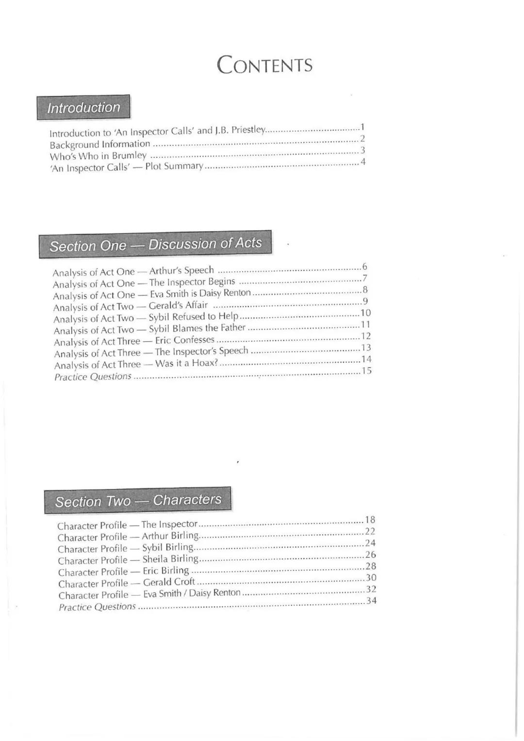 # CGP
GCSE English
# GCSE English
An Inspector Calls
# An Inspector
Calls
# The Text Guide --- OCR Start ---
Introduction
CONTENTS
Intro