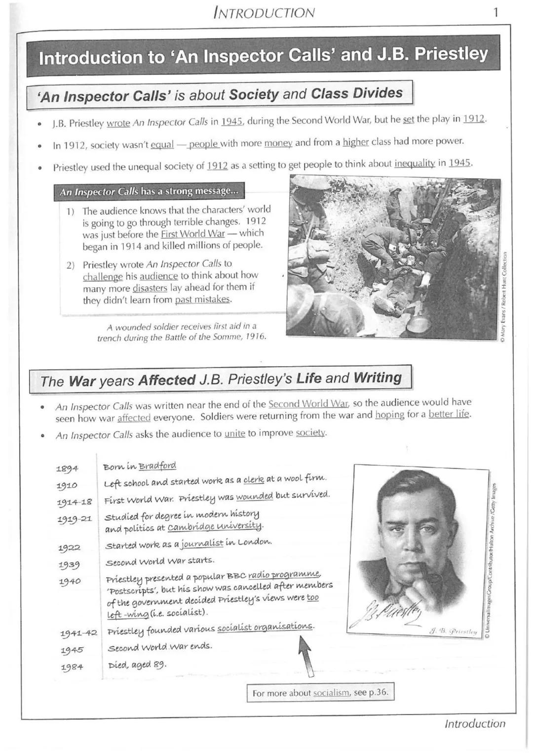 # CGP
GCSE English
# GCSE English
An Inspector Calls
# An Inspector
Calls
# The Text Guide --- OCR Start ---
Introduction
CONTENTS
Intro