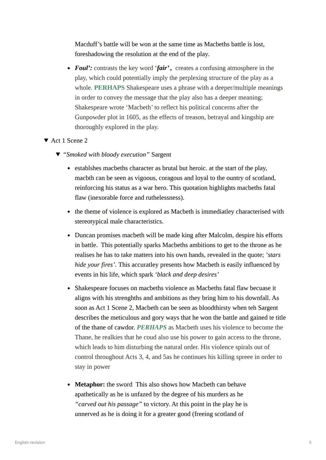 # "Fair is Foul and could is fair" The Witches
* Sets themes of deceit, moral confusion, and reversal of expected values
* Paradoxical lang