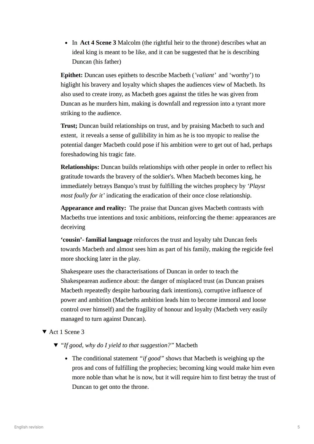# "Fair is Foul and could is fair" The Witches
* Sets themes of deceit, moral confusion, and reversal of expected values
* Paradoxical lang