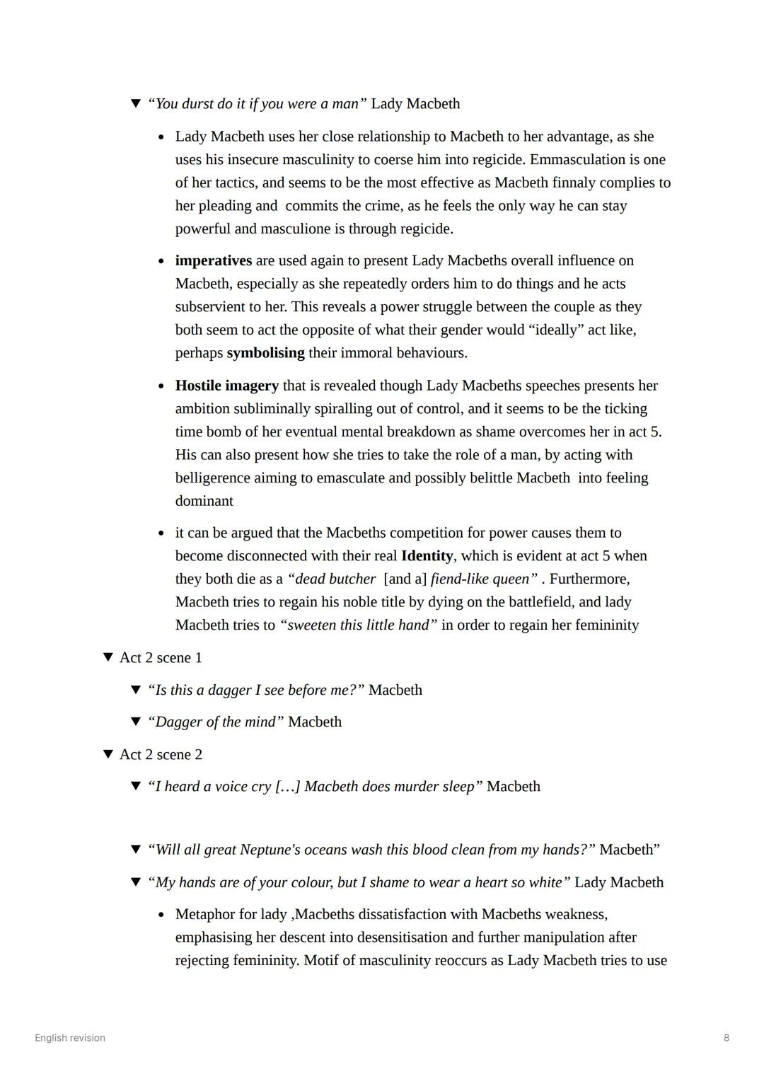 # "Fair is Foul and could is fair" The Witches
* Sets themes of deceit, moral confusion, and reversal of expected values
* Paradoxical lang