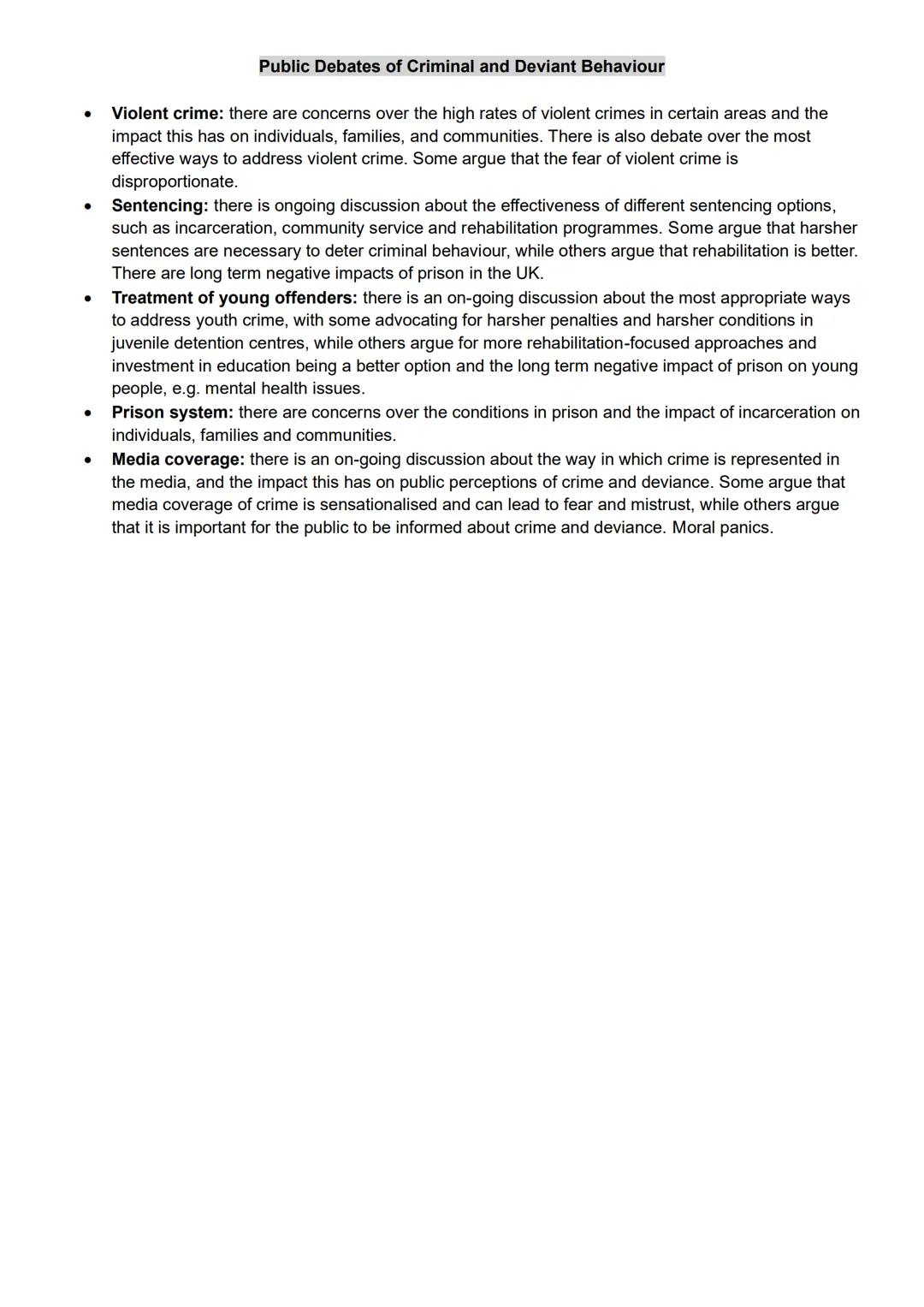 GCSE AQA Sociology | Topic 4 | Crime & Deviance
The Social Construction of Crime & Deviance
Definitions & introduction to social constructio