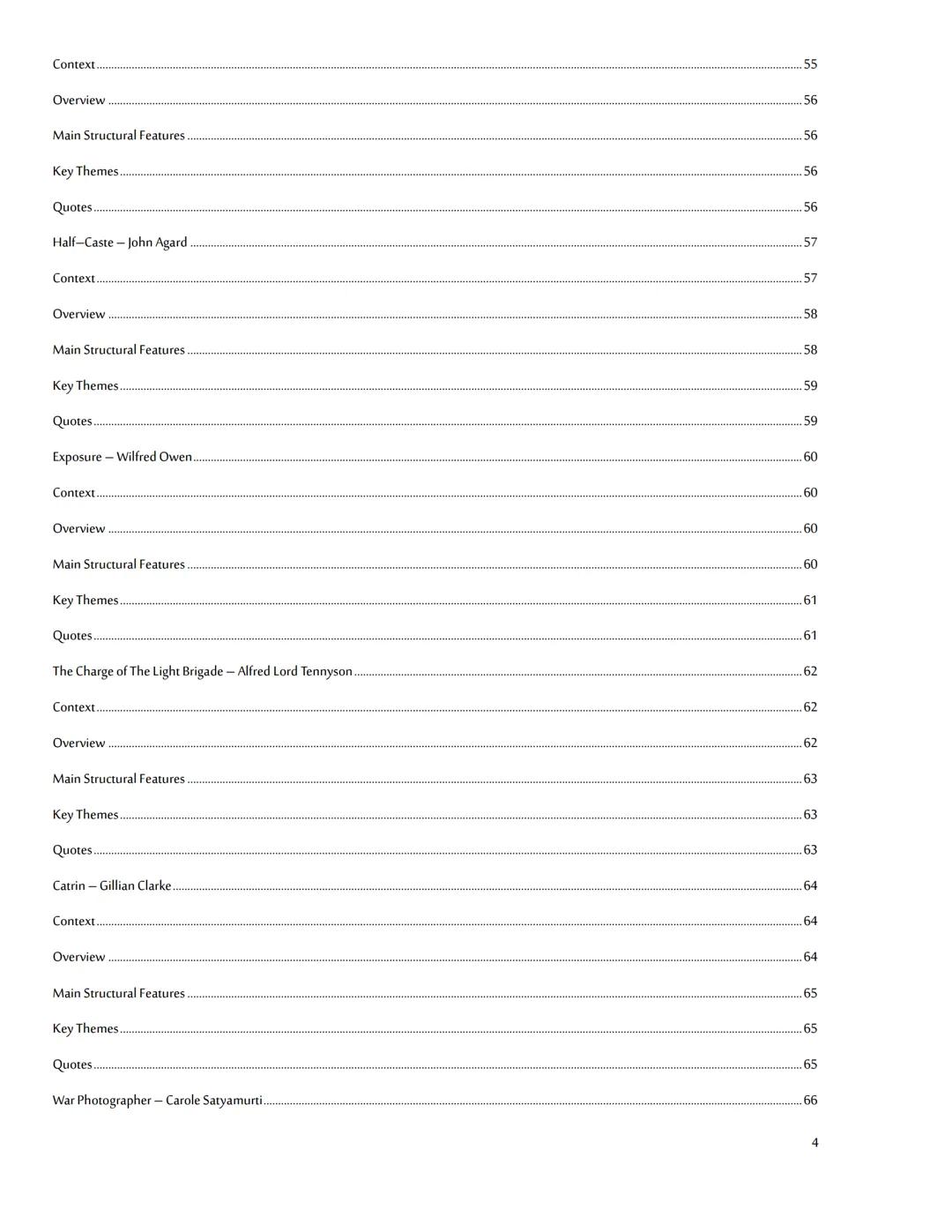 Quote Bank
Themes, Characters and Overviews Contents
Macbeth - William Shakespeare. 6
Overview 6
Characters
Macbeth 8
Lady Macbeth 8
Dun