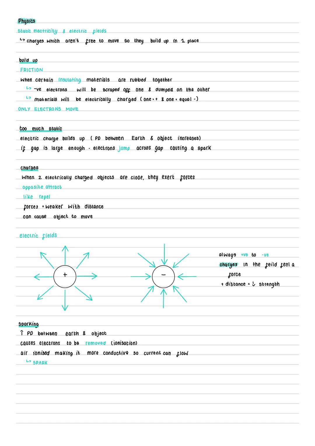 Physics
Static electricity & electric fields
<binary data, 1 bytes><binary data, 1 bytes> charges which aren't free to move so they build up