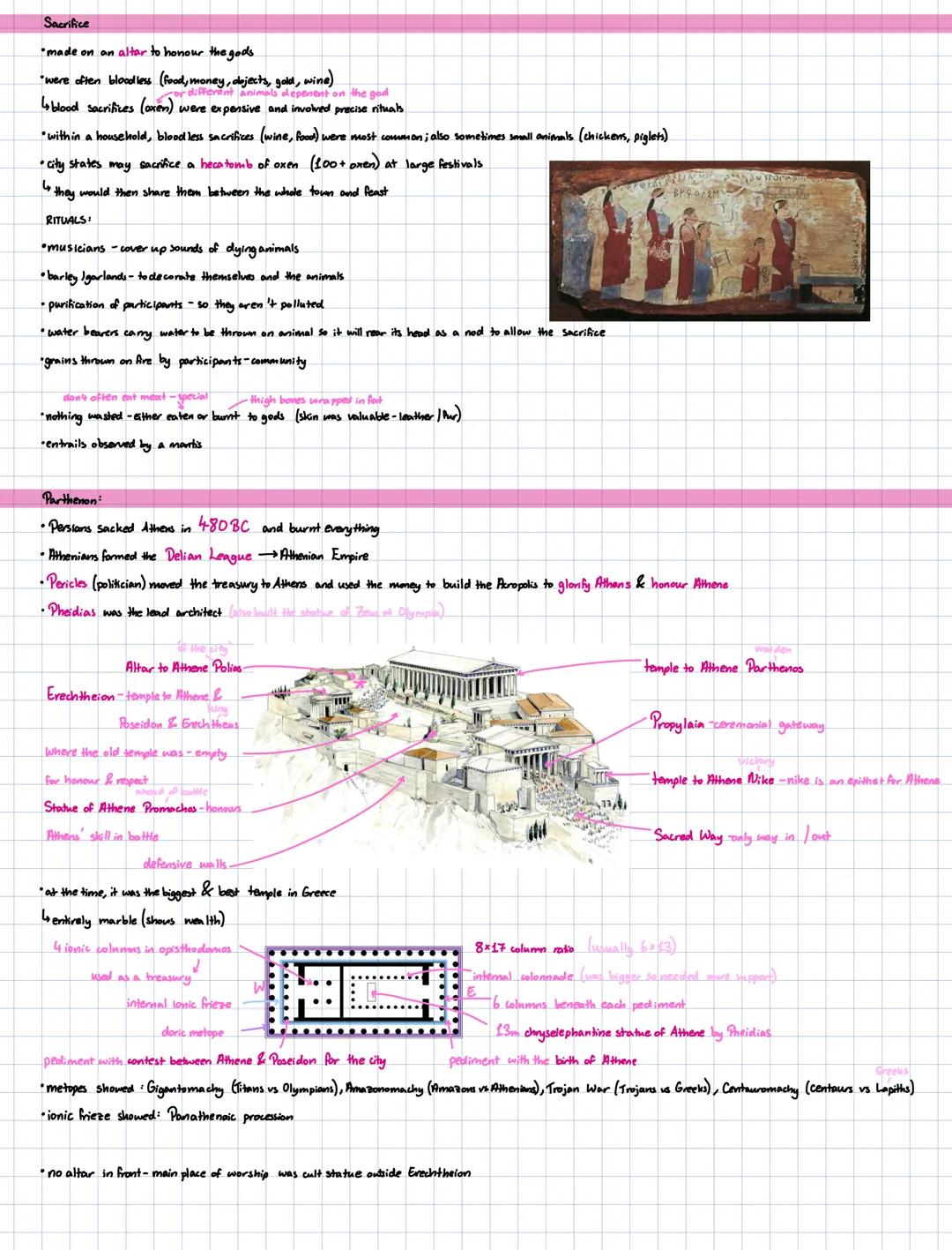 ## religion in the city
Alhi Lagendaks
GREECE
Sanctuaries and Temples:
Sanctuary - a Sacred area containing on altar to a god's and usually