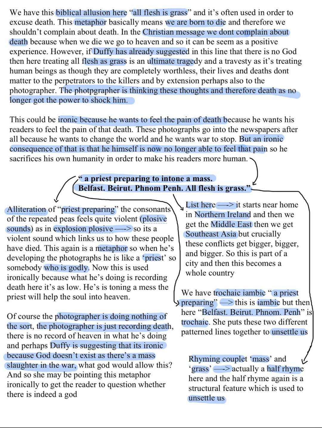 Wat Photographat
She starts of with a trochaic meter and in this trochaic
meter it means a first syllable is stressed so in his dark
room he