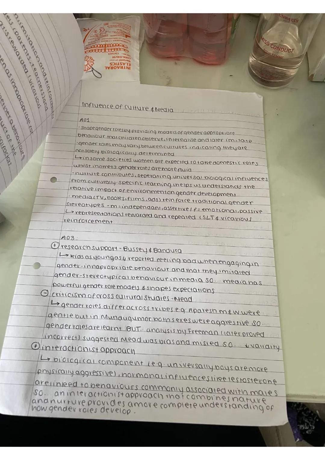 Androgyny
A01
refers to personality type in which an individual displays a balance
of both masculine and feminine characteristics regardless