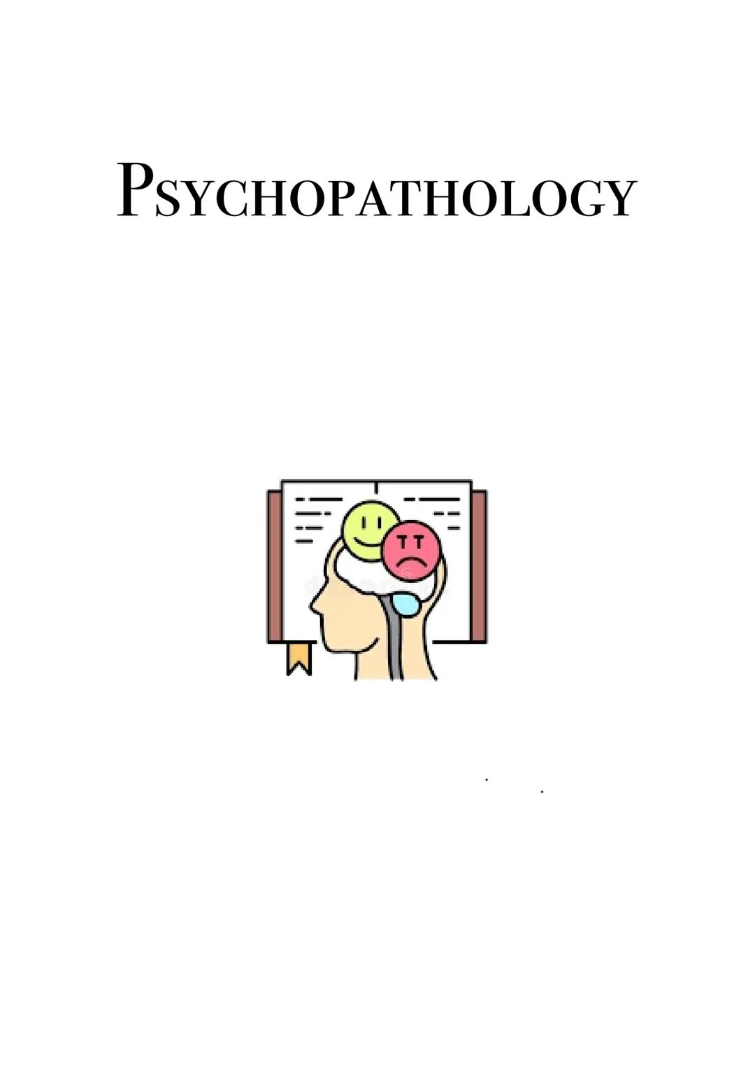 Psychopathology- essay plans