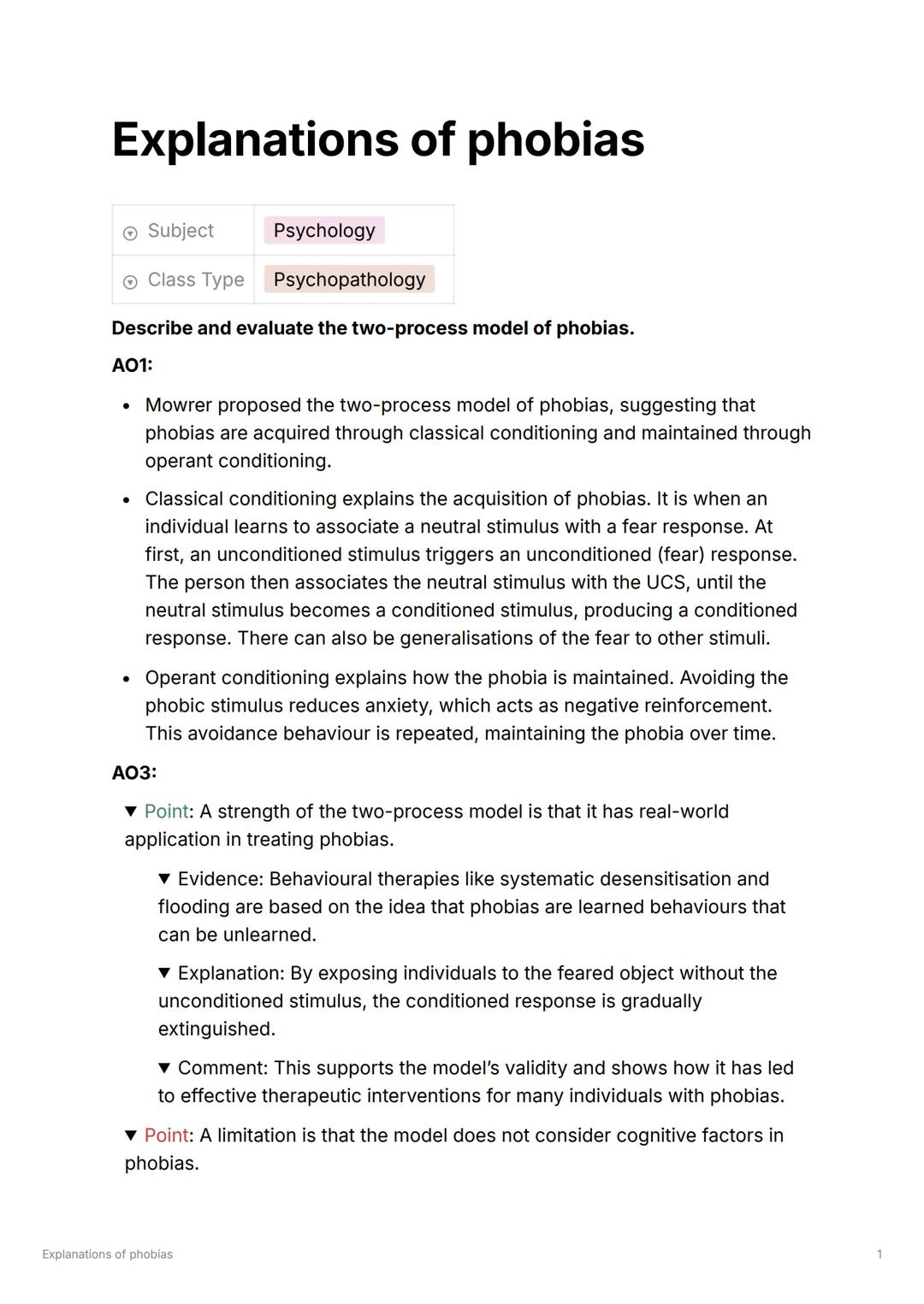 # PSYCHOPATHOLOGY Definitions of abnormality
Subject
Psychology
Class Type Psychopathology
Outline and evaluate four definitions of abnormal