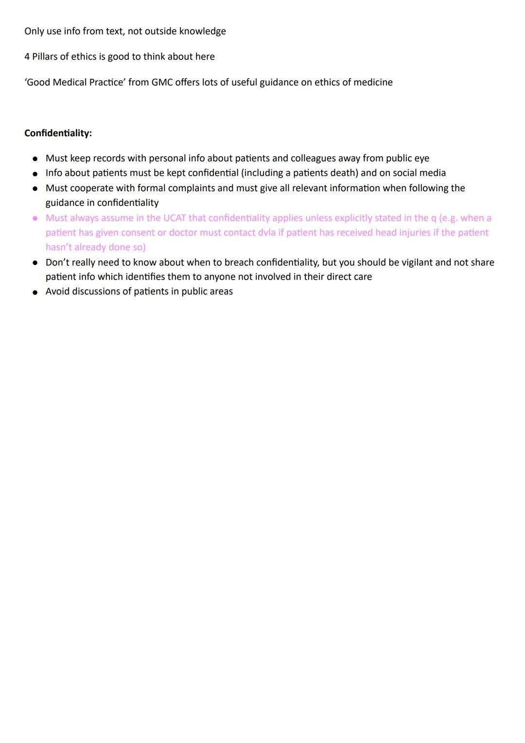 Advice
VR
Overview: Try and answer 8 passages accurately (spend more time on them) and make educated guesses on
the other - hard to answer a