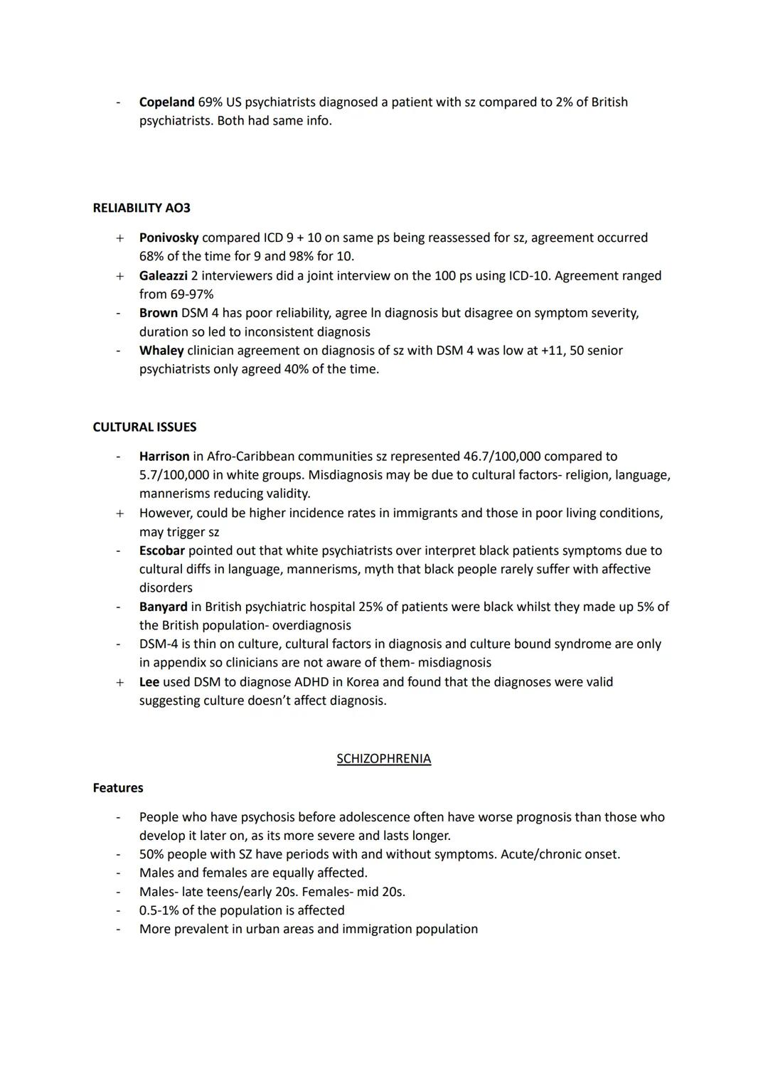 Deviance-
CLINICAL NOTES
Abnormality is statistically infrequent. Behaviour that exists 2 SD's from the mean.
Dysfunction-
Abnormality is no