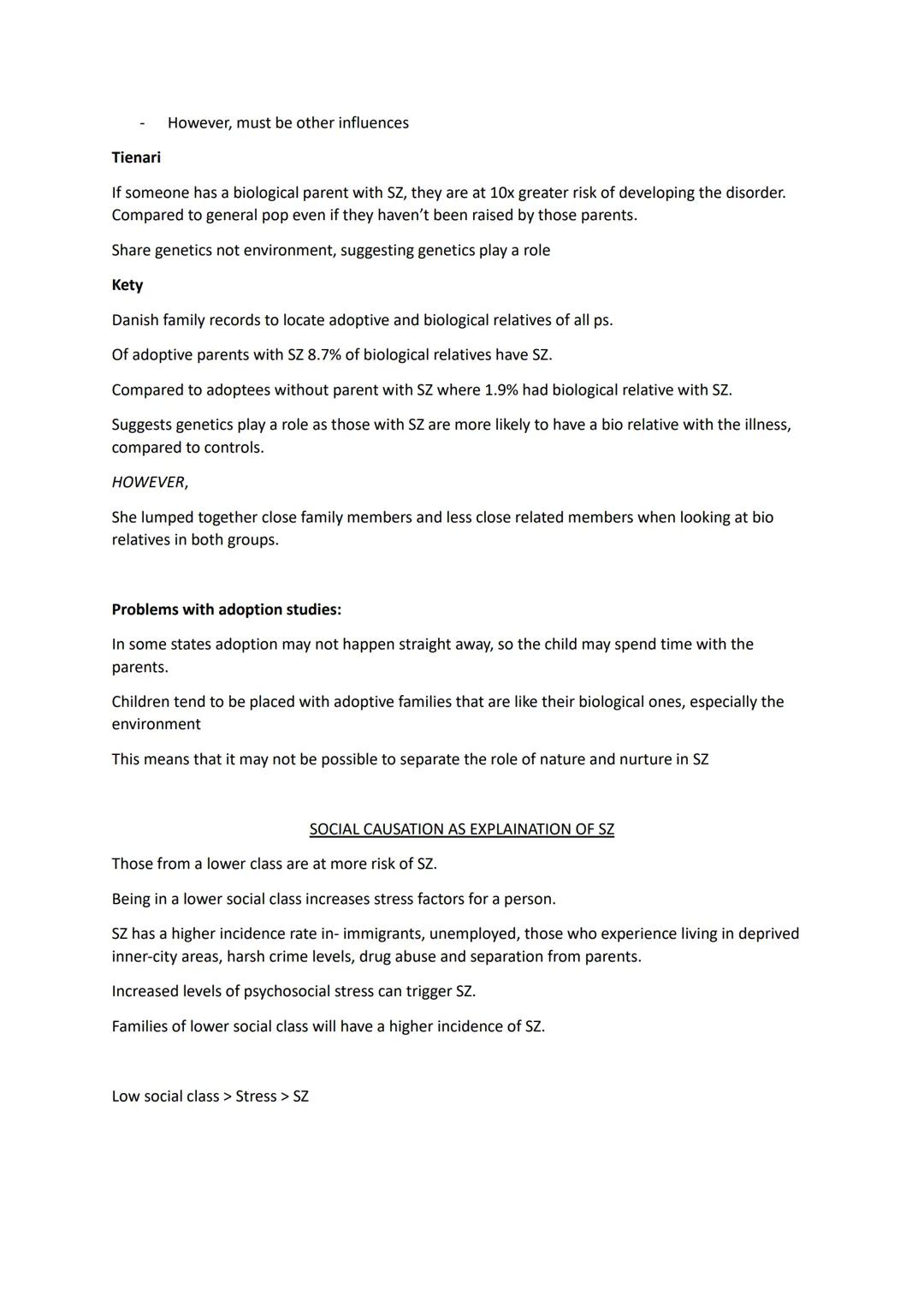 Deviance-
CLINICAL NOTES
Abnormality is statistically infrequent. Behaviour that exists 2 SD's from the mean.
Dysfunction-
Abnormality is no