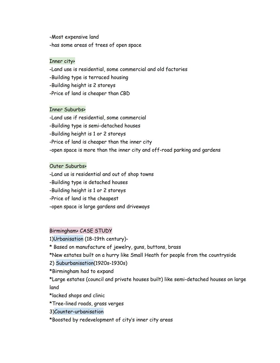 Changing Cities:
Definitions:
Types of Countries>
Developing- country with low human development
Emerging- country with high and medium deve