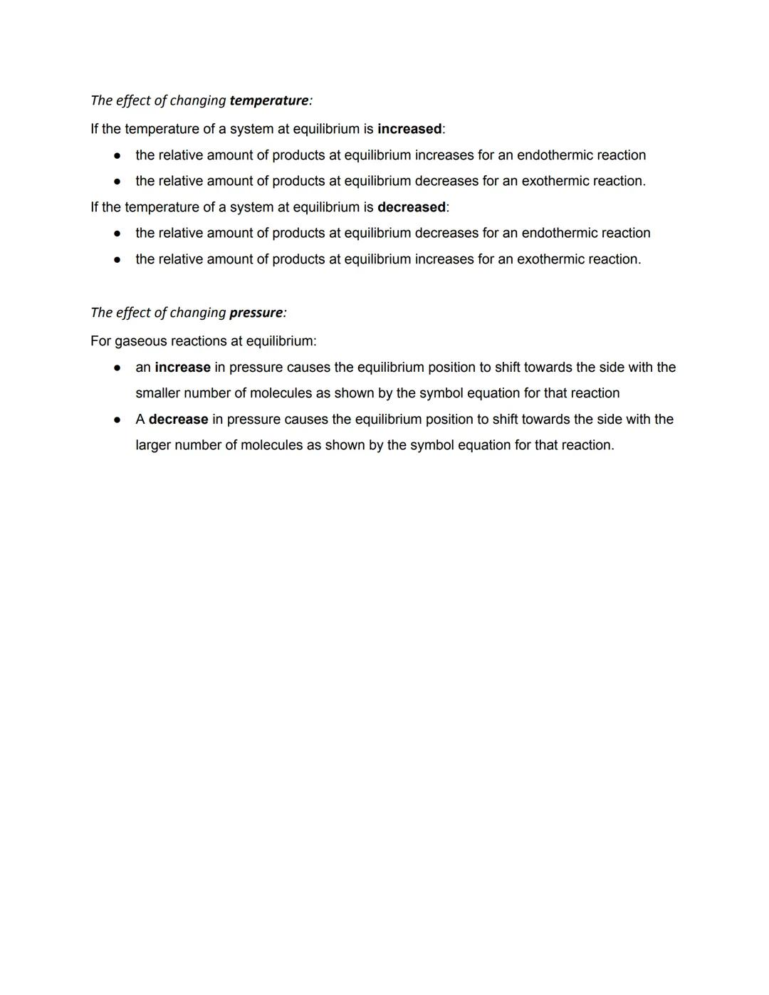 The rate and extent of chemical change
The rate of a chemical reaction can be found by measuring the quantity of a reactant used or
the quan