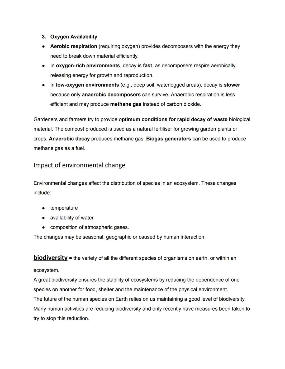 Ecology
Communities
An ecosystem = the interaction of a community of living organisms (biotic) with the non-living
(abiotic) parts of their