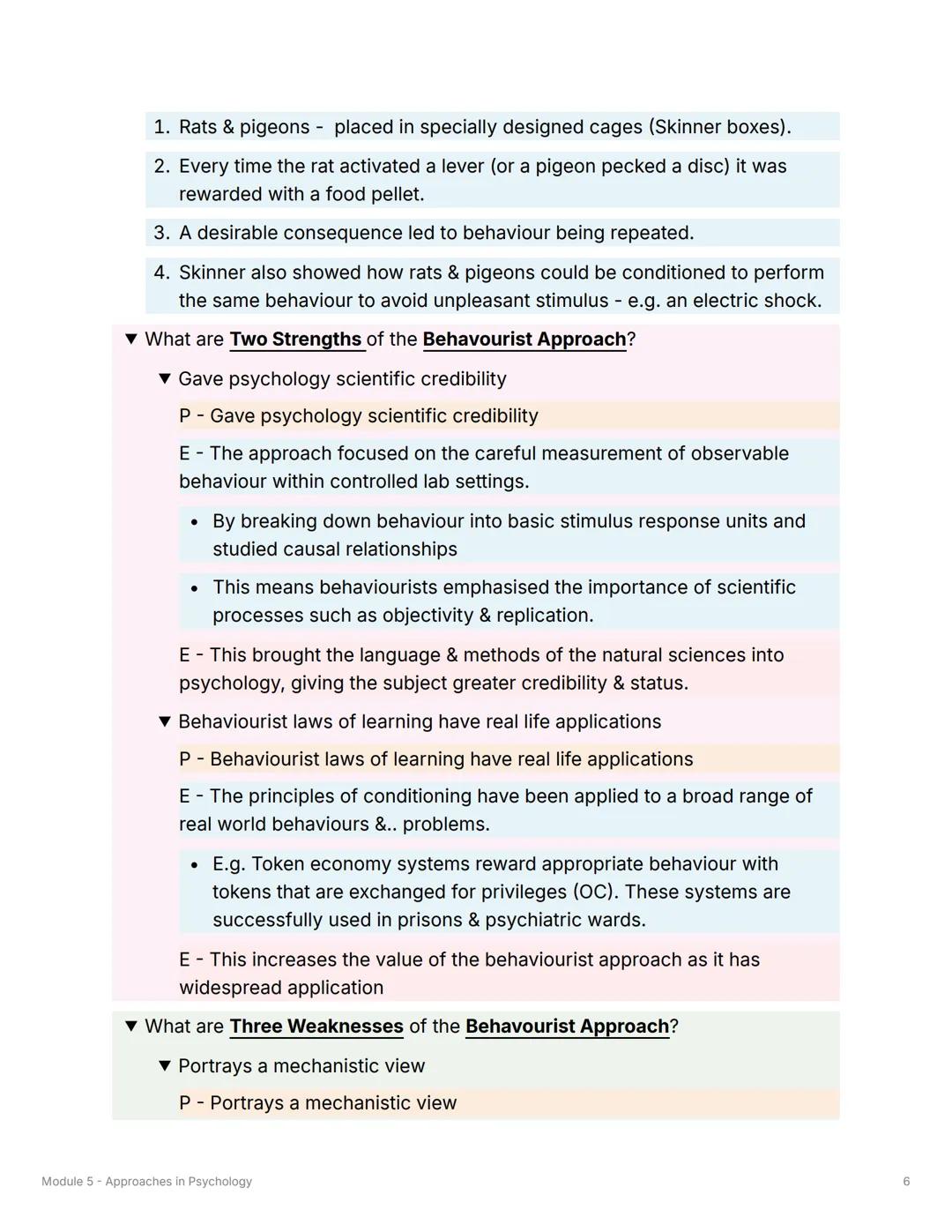 Module 5 - Approaches in
Psychology
NEW Origins of Psychology
▼What did Wundt do in 1879?
He opened the first experimental psychology Labara