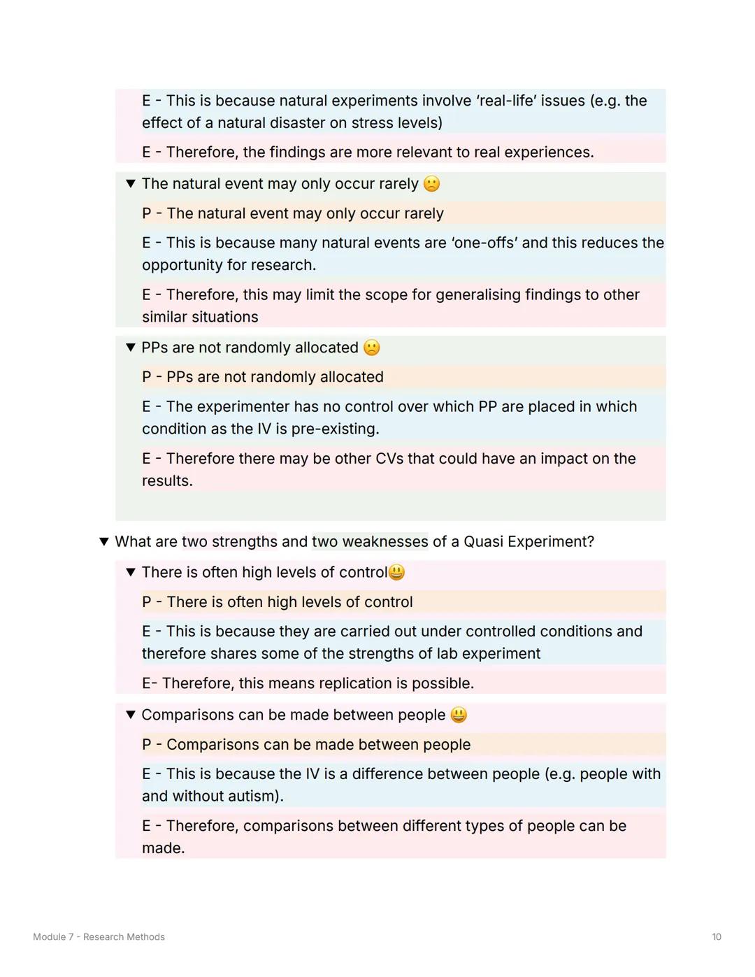 Module 7 - Research Methods
Aim, Hypothesis and Variables
▼ What is an aim?
A general statement of what the researcher is intending to inves