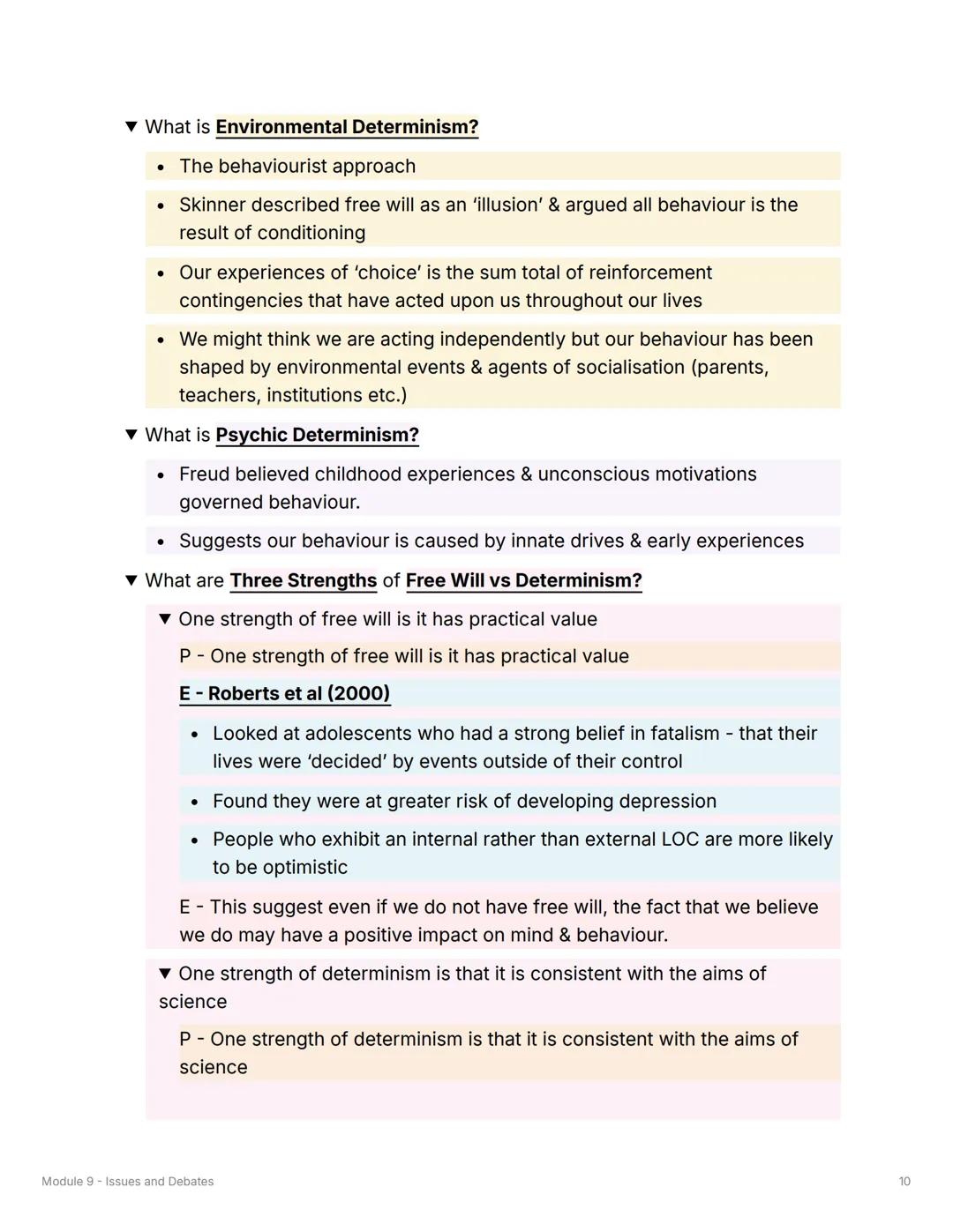 Module 9 - Issues and Debates
Gender Bias
▼ What is meant by Universality?
• Research should try to maintain an unbiased, factual & value-fr