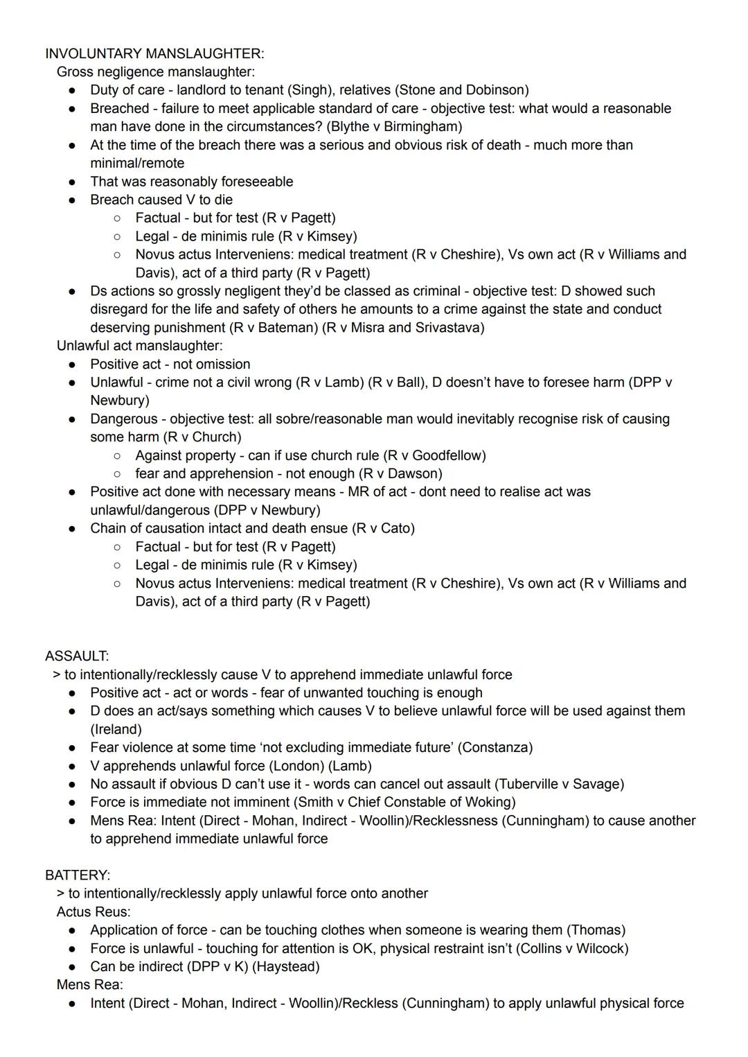 MURDER:
> the unlawful and malicious killing of a reasonable creature in being under the kings peace with malice
aforethought express or imp