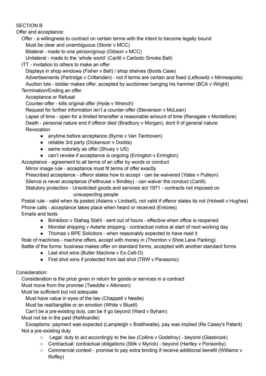 SECTION A
Rule of Law: fundamental principle that suggests that all people are equal in the eyes of the law - no one is
above the law
- need