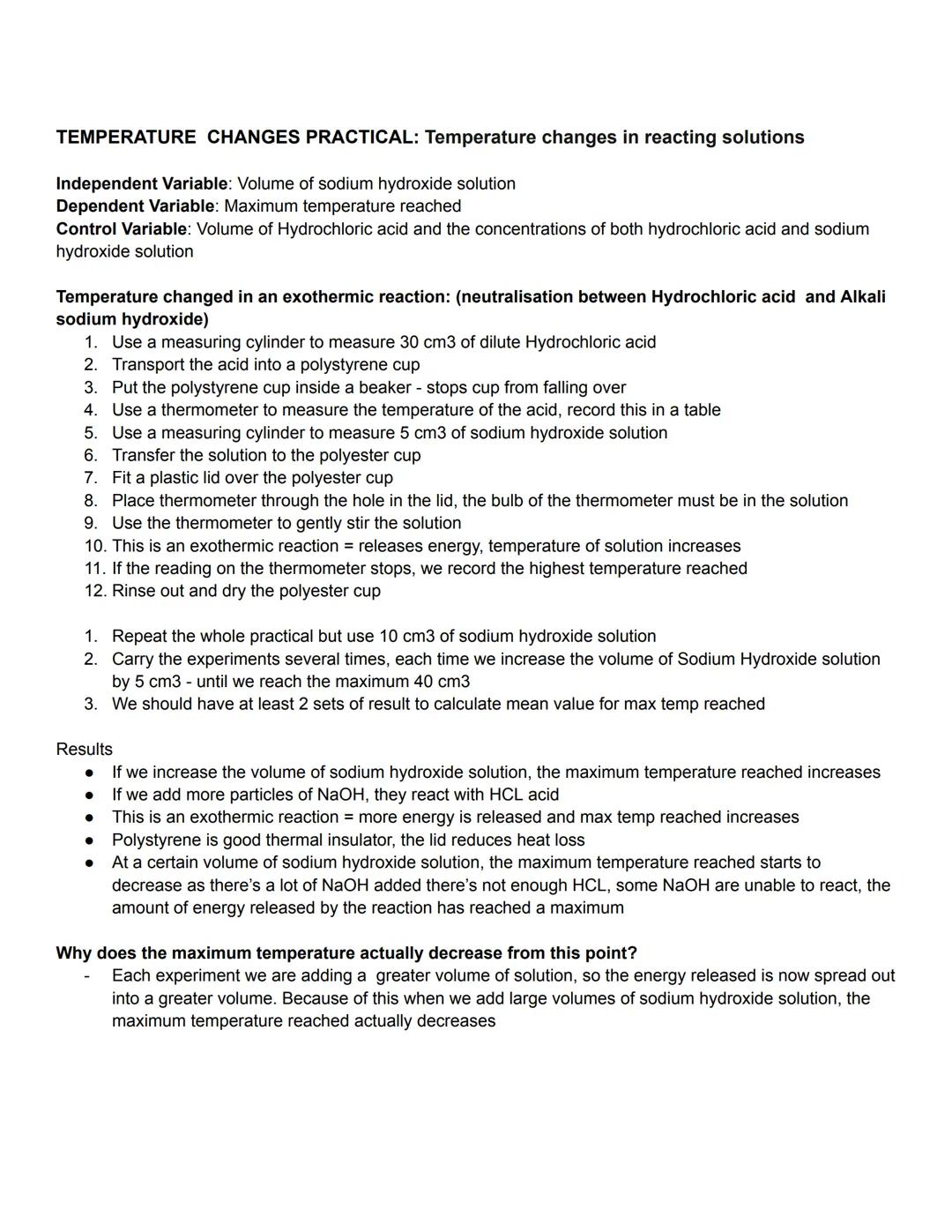 CHEMISTRY PAPER 1 REQUIRED PRACTICALS
Soluble salts PRACTICAL: Preparation a salt from an insoluble metal oxide or carbonate
Copper Sulfate