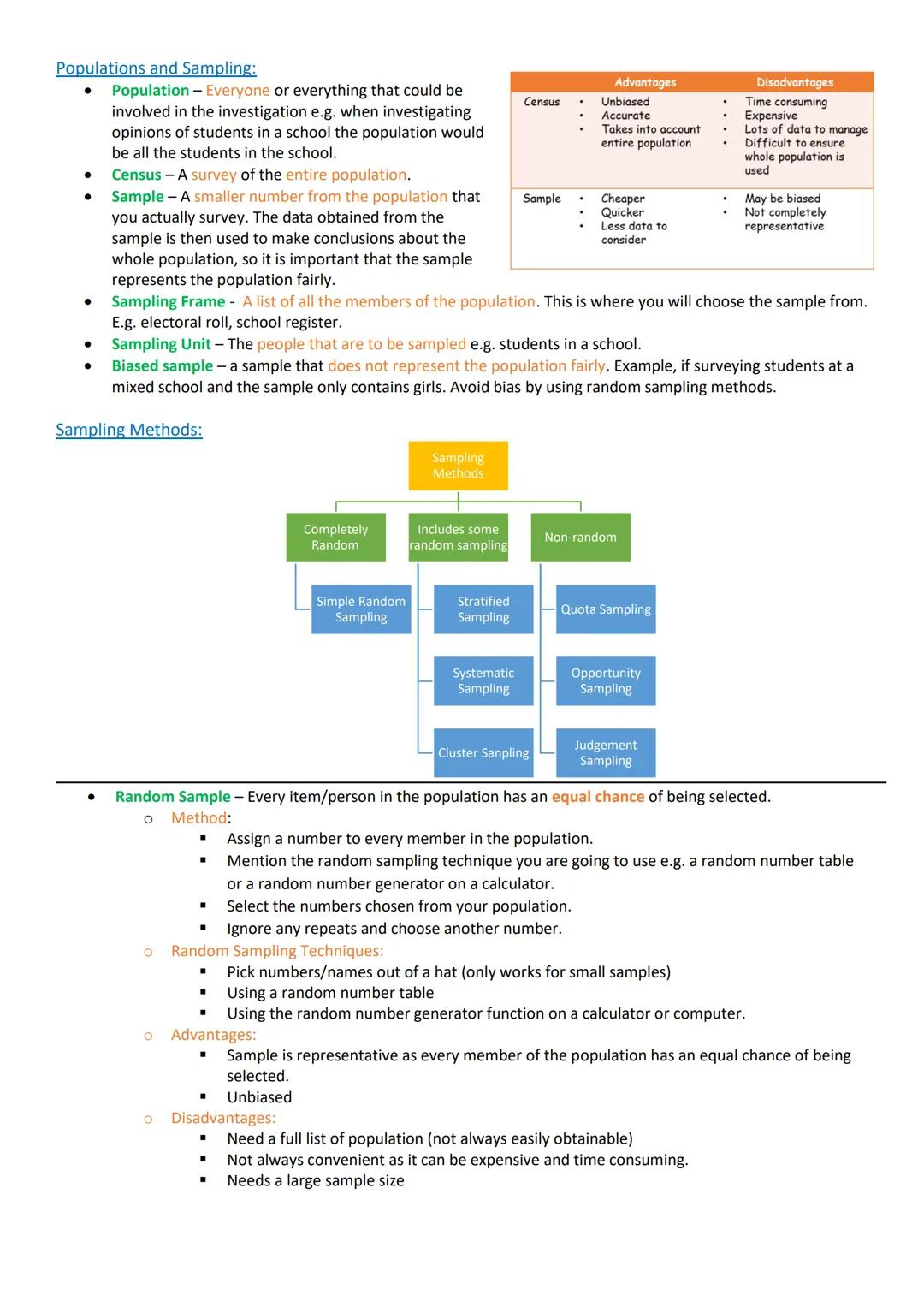 # Edexcel GCSE Statistics
(9-1) Revision Notes # Chapter 1: Collection of Data
## Types of Data
* **Raw Data** – Unprocessed. Just been co