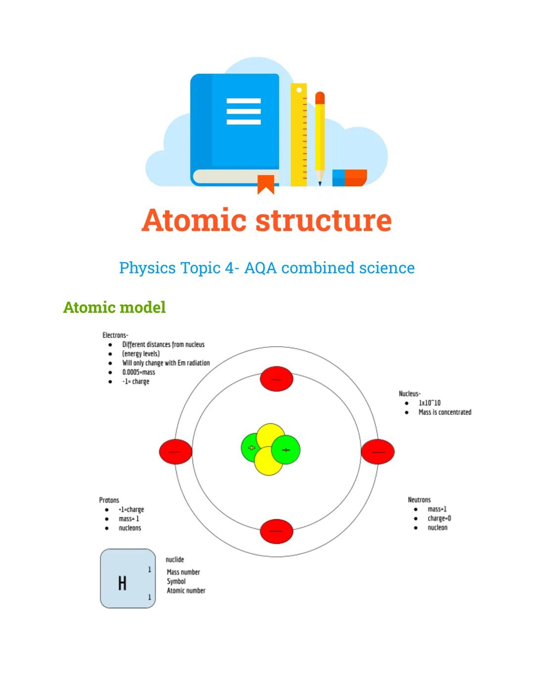 Atomic structure physics topic 4