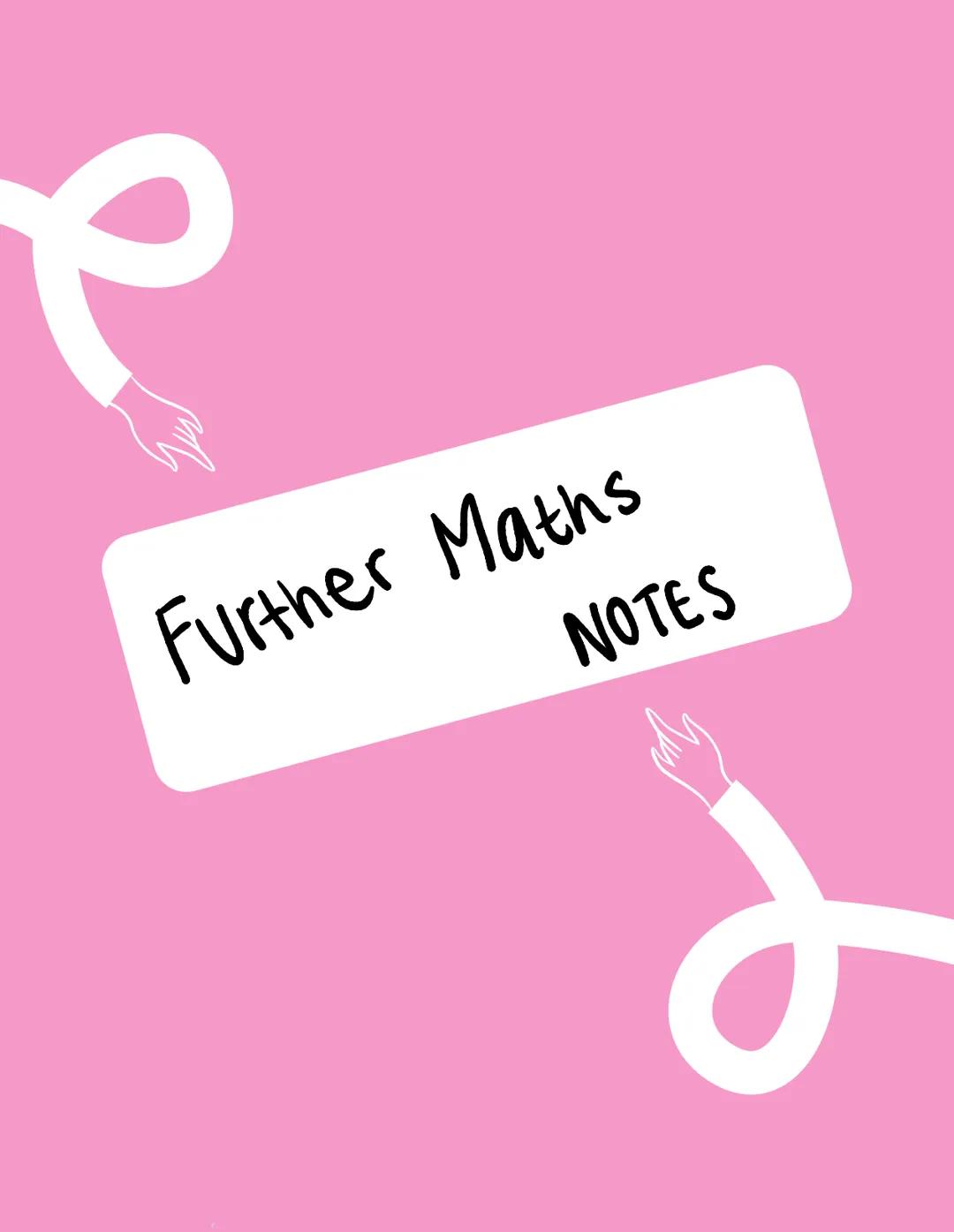 Aqa gcse level 2 further maths notes