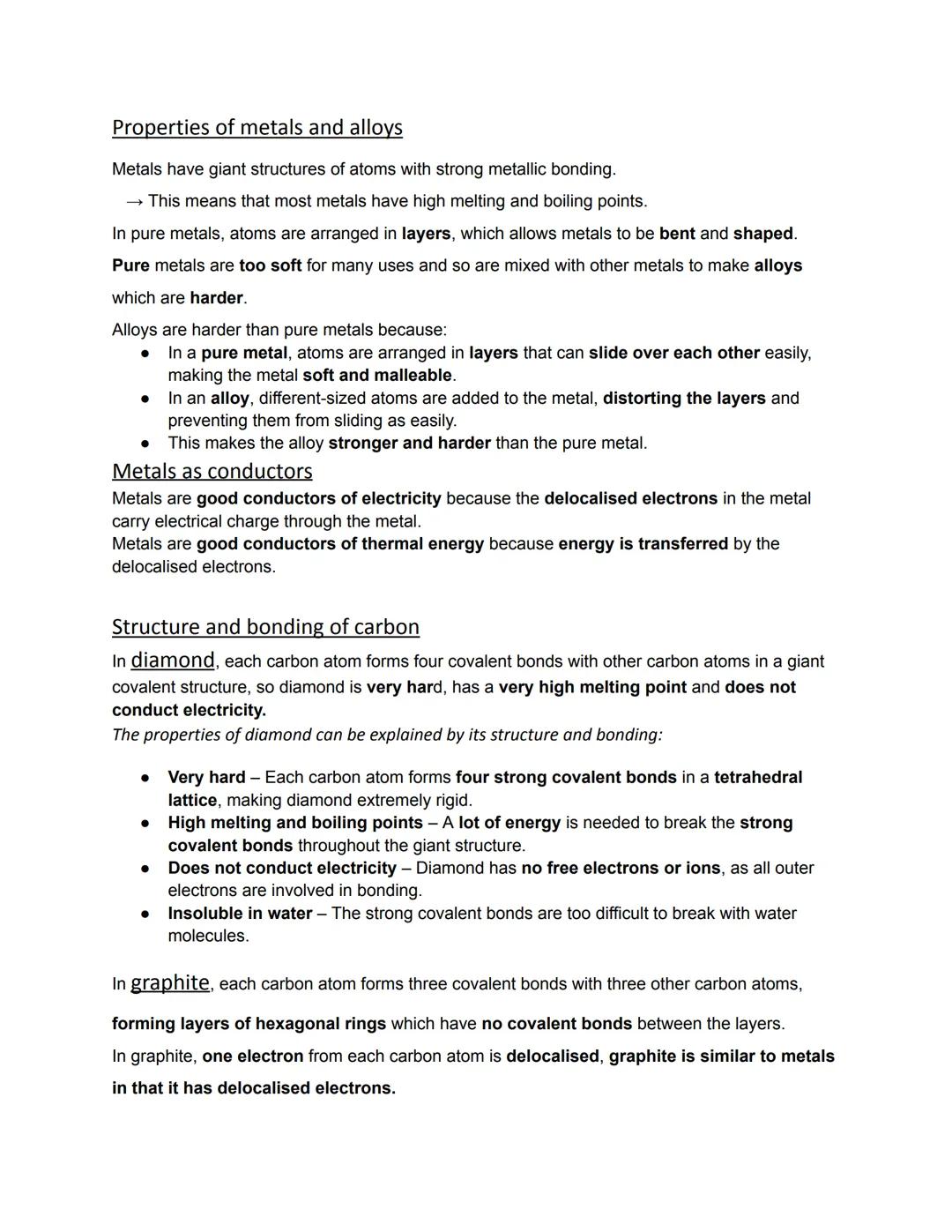 Bonding, structure, the properties of matter
Chemical bonds
There are three types of strong chemical bonds: ionic, covalent and metallic.
Fo