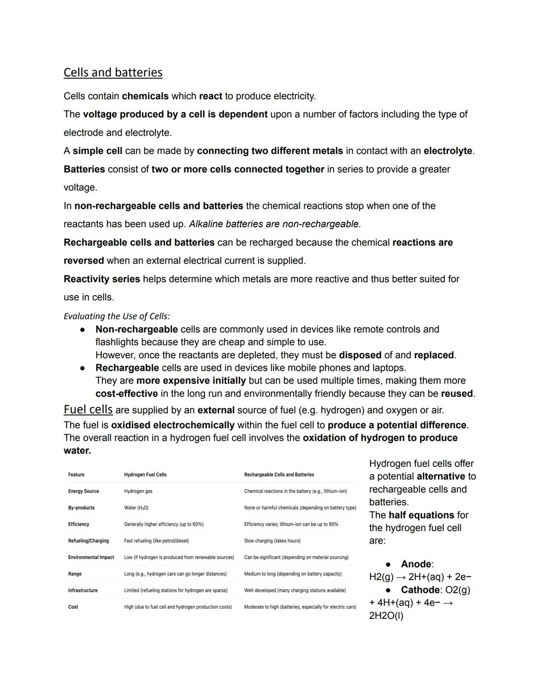 Energy Changes
Energy transfer during exothermic and endothermic reactions
Energy is conserved in chemical reactions.
The amount of energy i