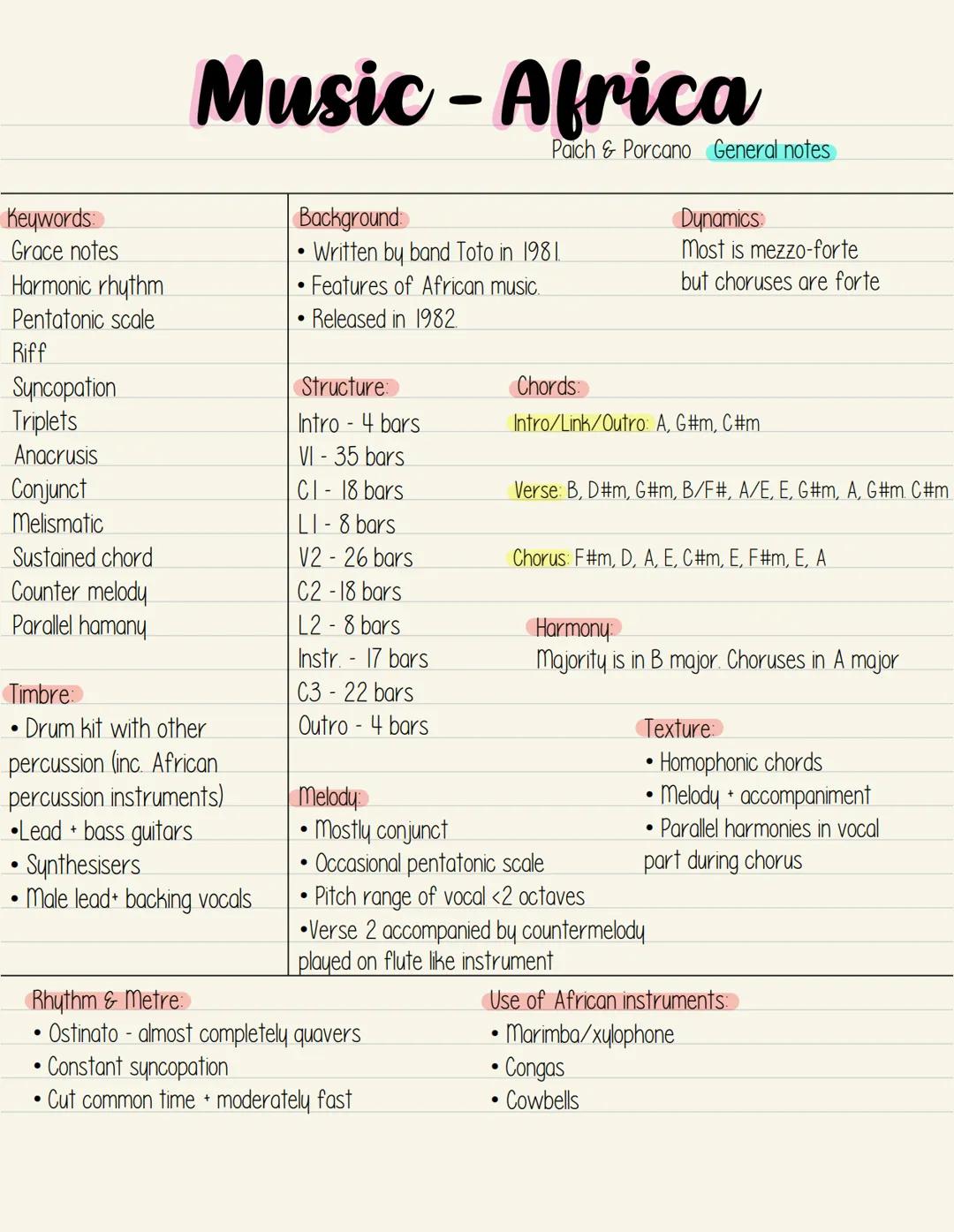 GCSE Music Study Guide