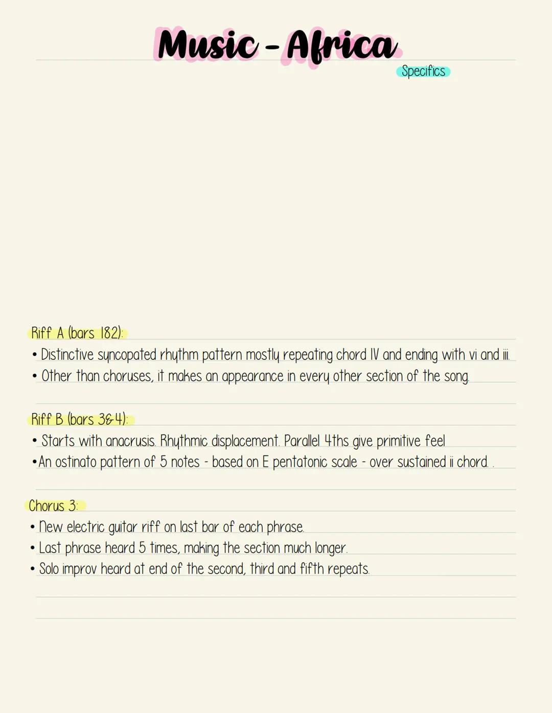Keywords:
Grace notes
Harmonic rhythm
Pentatonic scale
Riff
Syncopation
Triplets
Anacrusis
Conjunct
Melismatic
Sustained chord
Counter melod