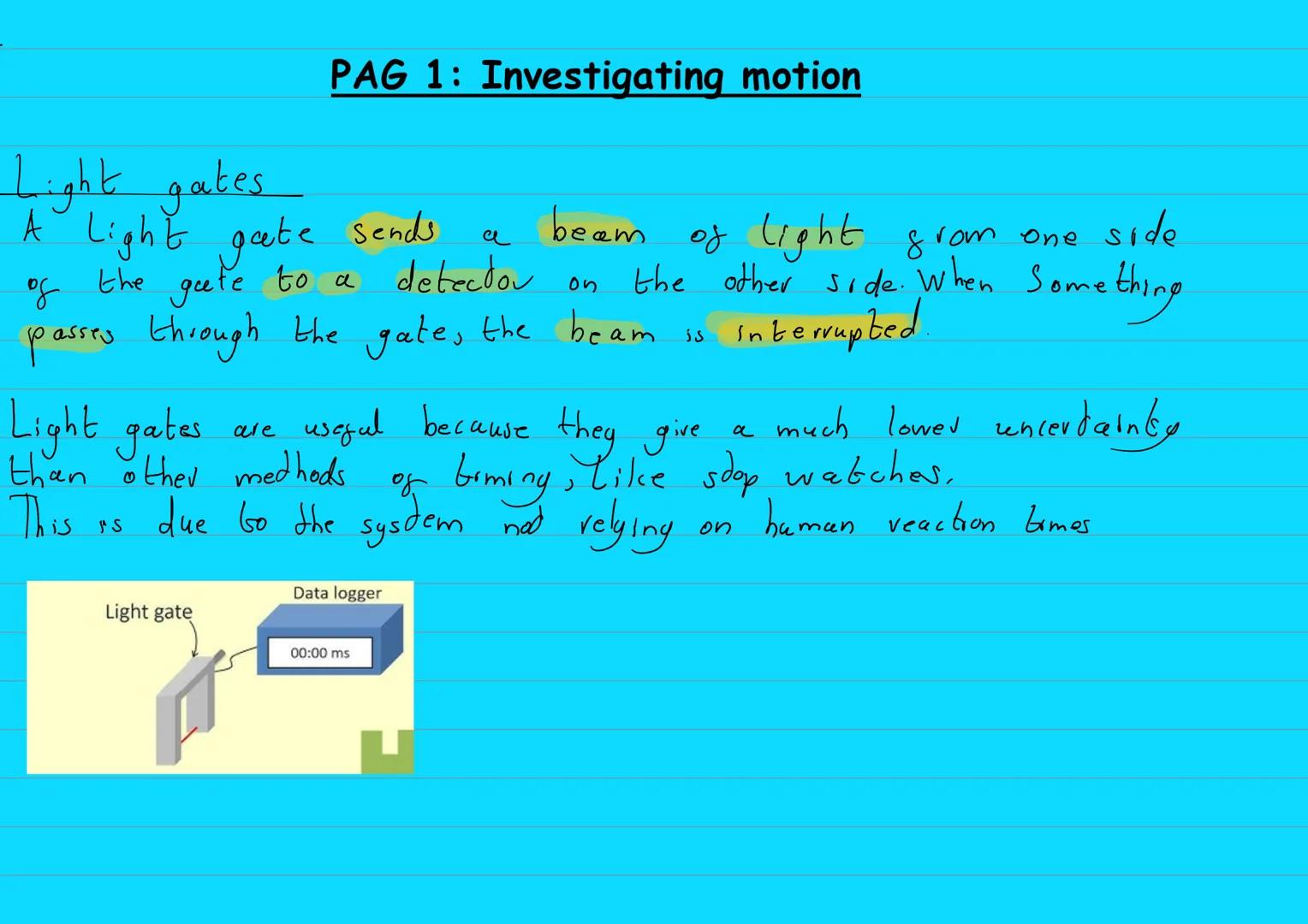 Motion
1.Constant Acceleration
Velocity- Rate of change of an objects displacement
Acceleration-Rate of change of an objects velocity.
S-dis