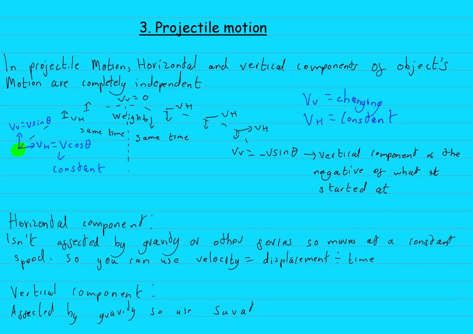 Motion
1.Constant Acceleration
Velocity- Rate of change of an objects displacement
Acceleration-Rate of change of an objects velocity.
S-dis