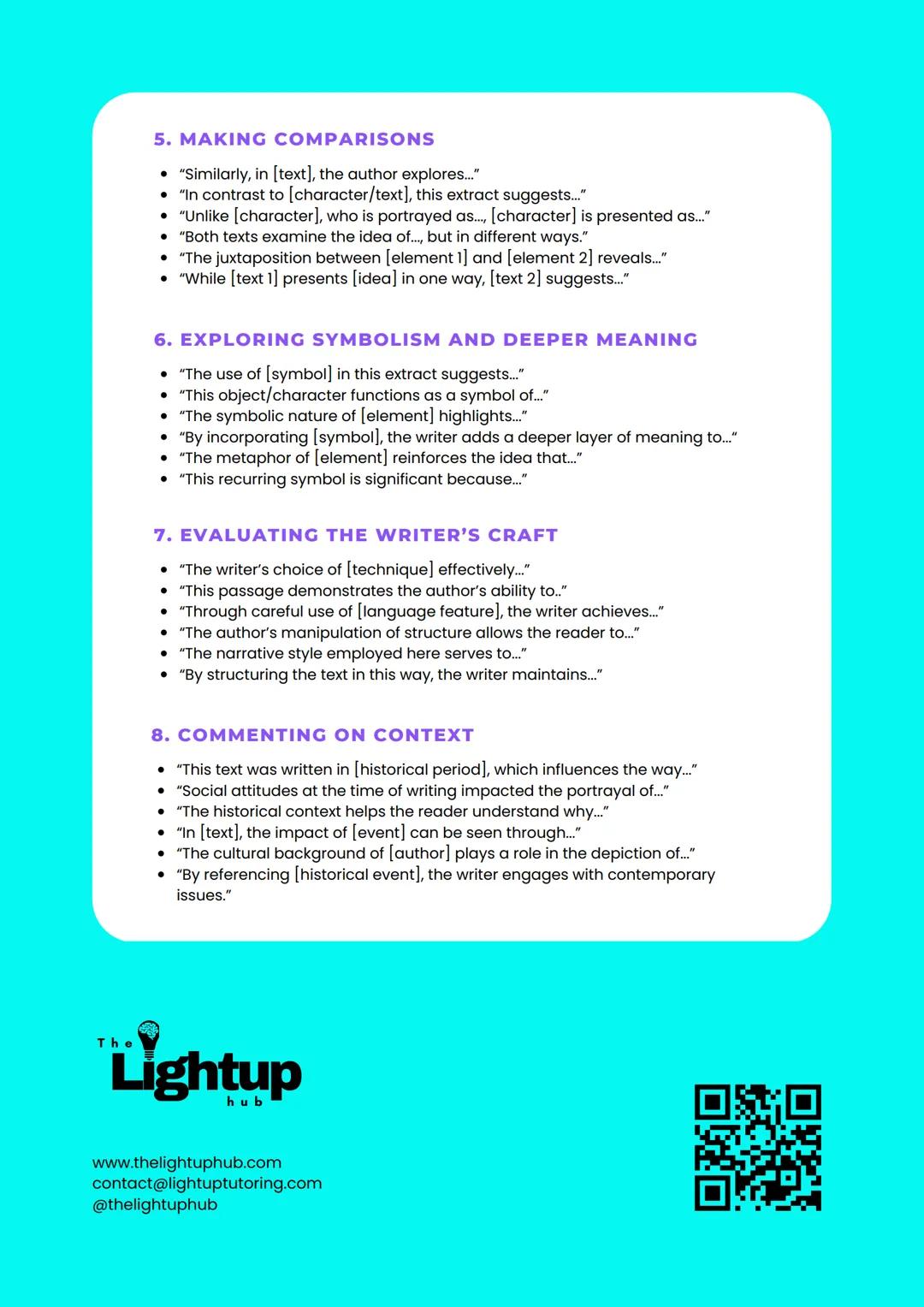 ESSAY-
BOOSTING
WORD BANK
Want to make your essays sound more sophisticated? Swap out simple words for
high-impact ones! Here's a huge bank