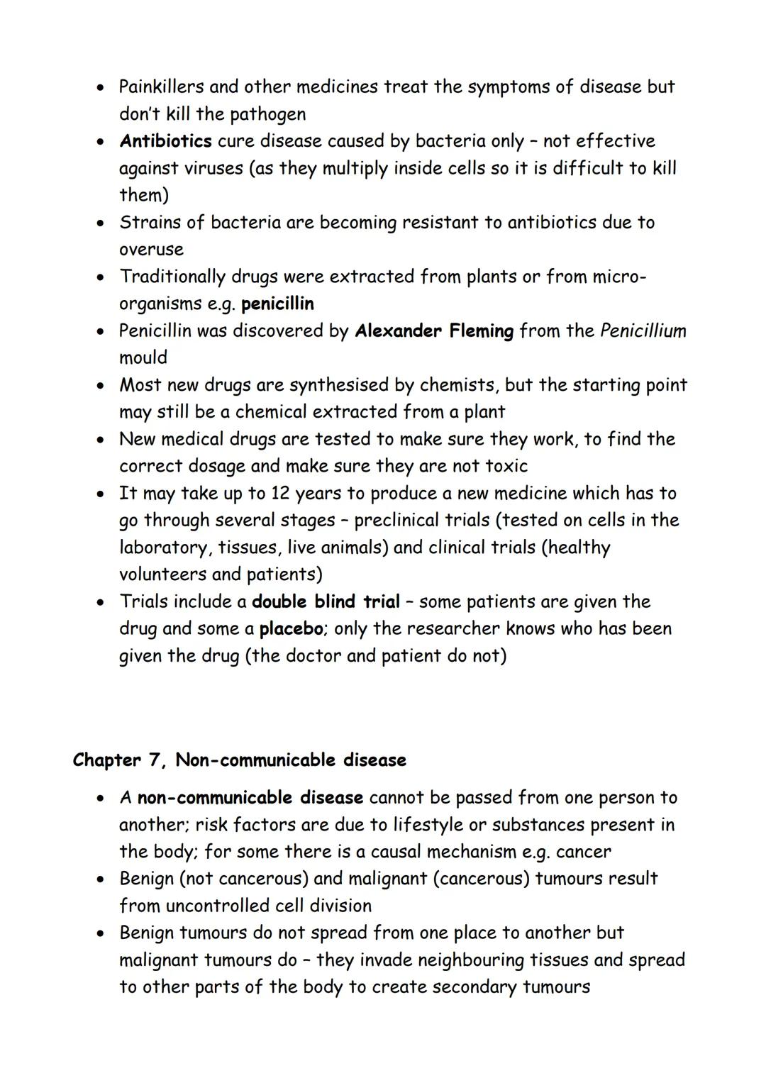 Biology paper 1 key points
Chapter 1, Cell structure and transport
• Light microscopes contain an eyepiece lens, objective lens, stage,
cour