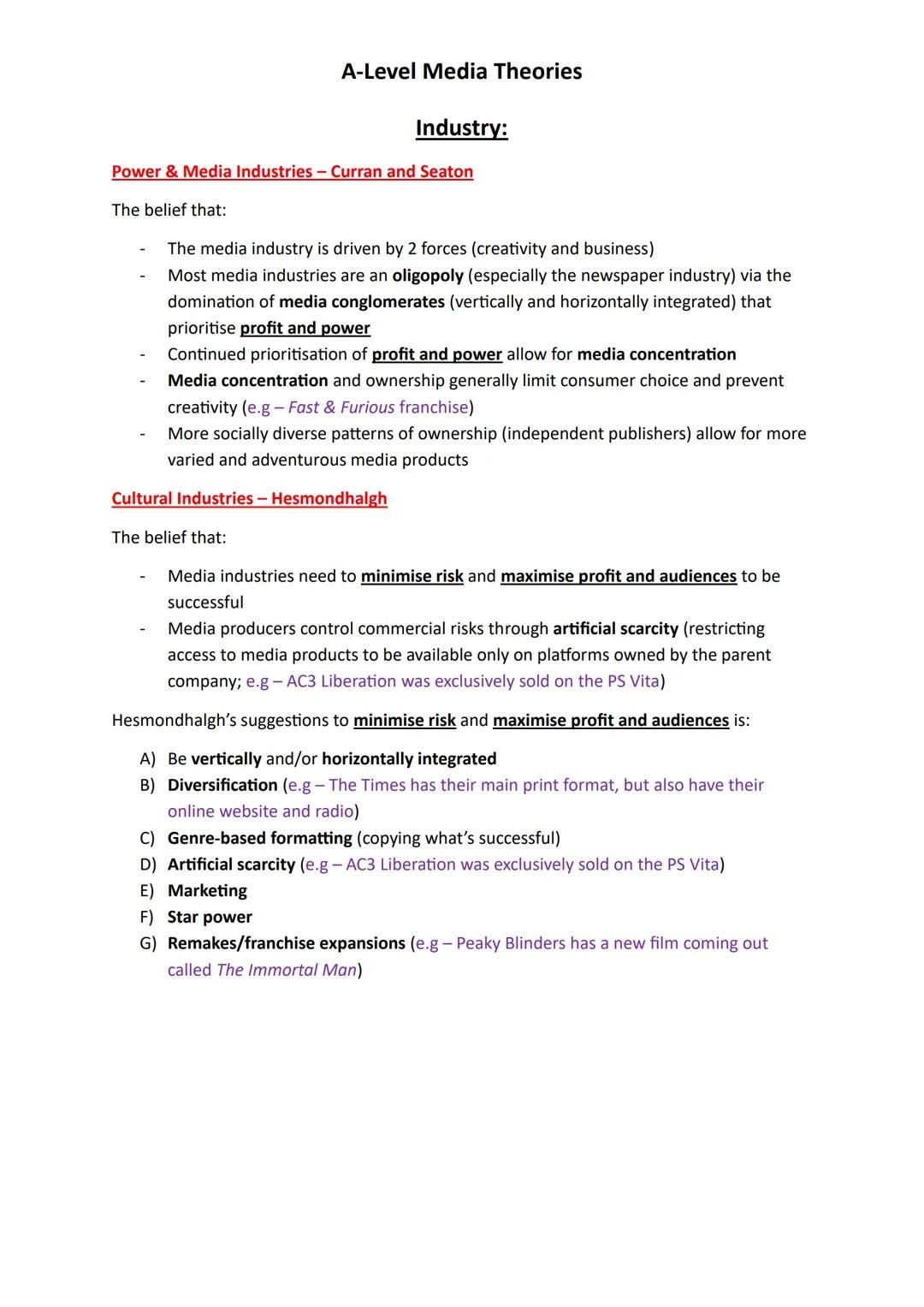 Binary opposites - Strauss
A-Level Media Theories
Media Language:
2 concepts related but opposite in meaning (e.g - hero vs villain, man vs