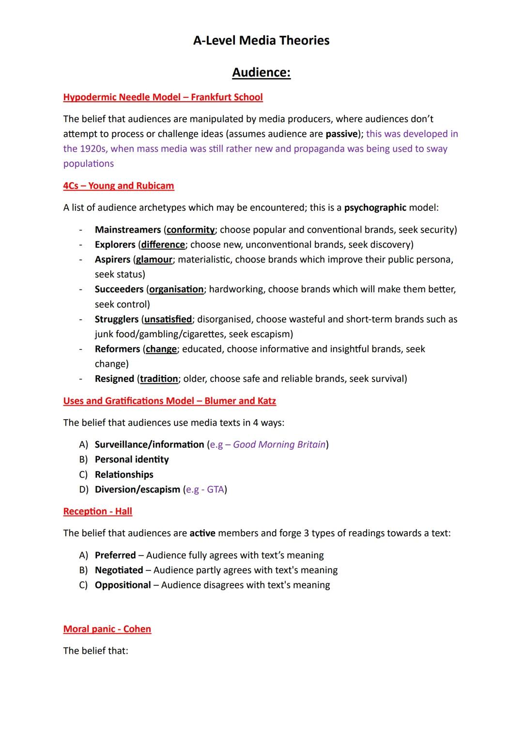 Binary opposites - Strauss
A-Level Media Theories
Media Language:
2 concepts related but opposite in meaning (e.g - hero vs villain, man vs
