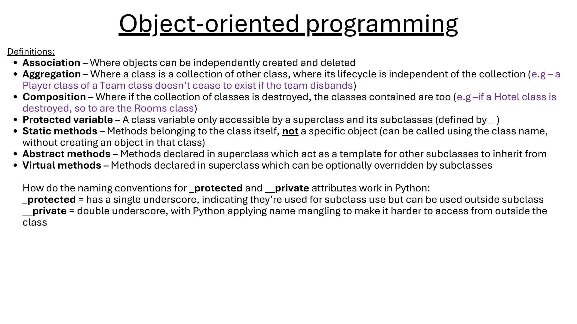 # Paper 1 Com Science
John Joyce 1. <u>Programming Check List</u> Identifiers
What are they?
Meaningful names given to variables (e.g - Age