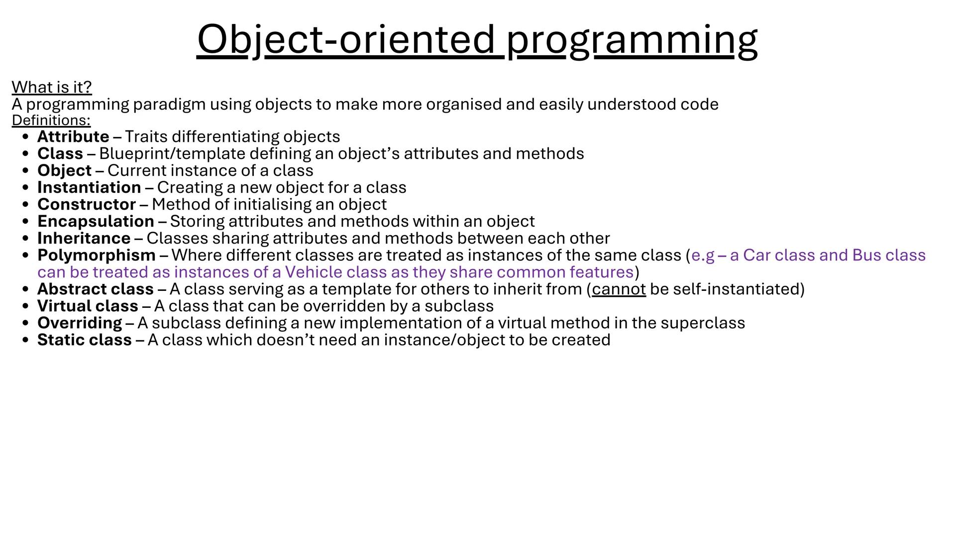 # Paper 1 Com Science
John Joyce 1. <u>Programming Check List</u> Identifiers
What are they?
Meaningful names given to variables (e.g - Age