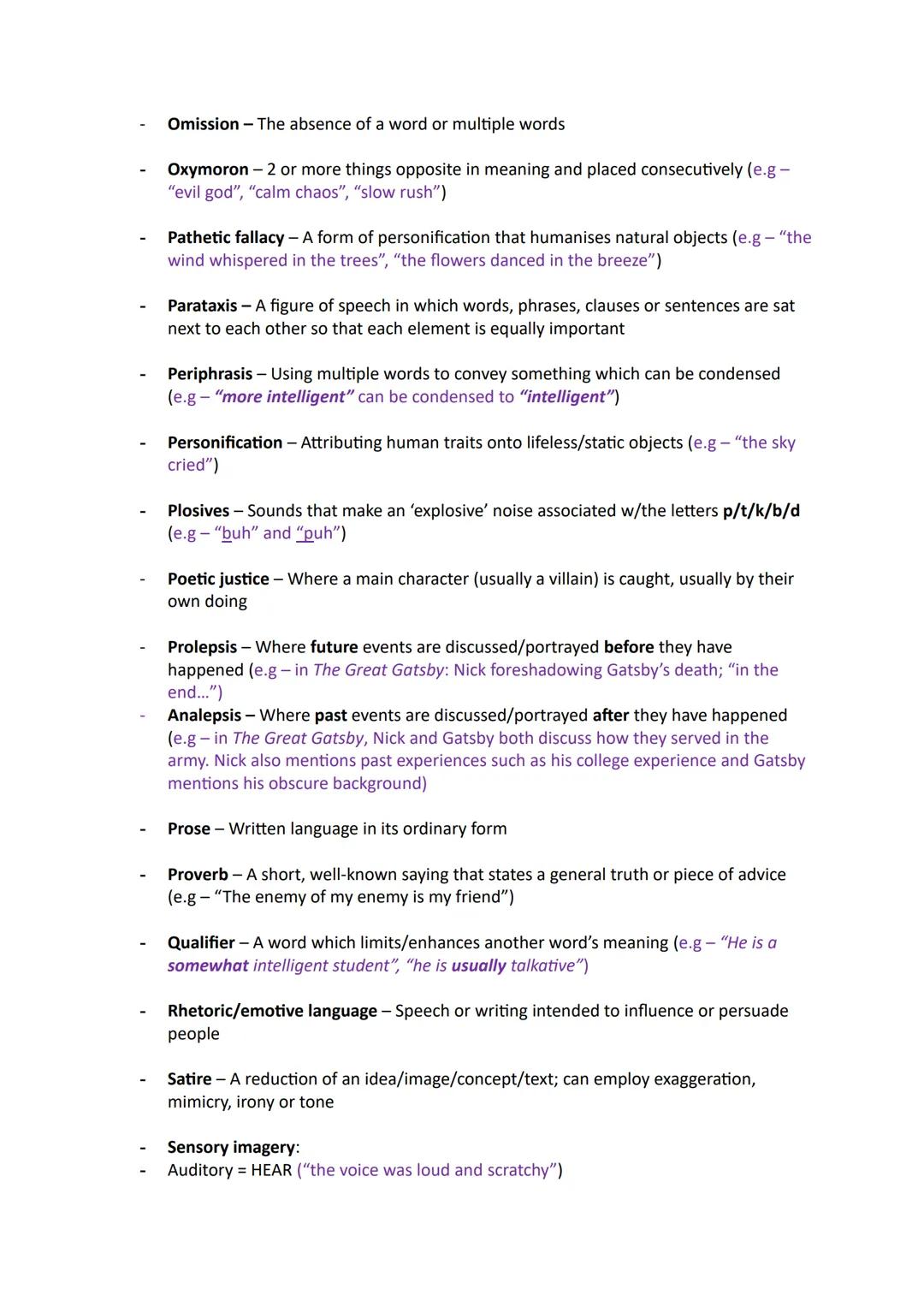 TYPES OF REPETITION:
- Syntactic parallelism - The repetition of any word or phrase used in ANY way
(umbrella term)
- Anaphora - The repetit