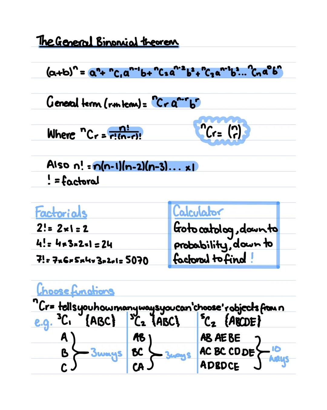 Binomial theorem.
(1+x)² =
1
1
xx
x
x
3
= 1+2x+x²
(1+x)³ = (1+2x+x²) x (1+x)
= x 1 2x x²
1 1 2x x²
xx 2x² x³
= 1+3x+3x²+x³
(1+x)⁴ = (1+3x+3