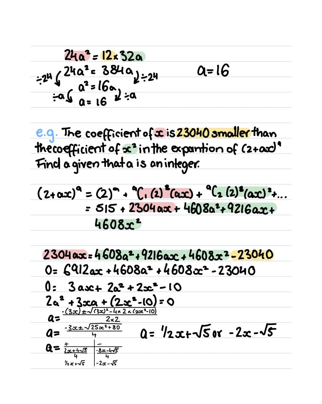 Binomial theorem.
(1+x)² =
1
1
xx
x
x
3
= 1+2x+x²
(1+x)³ = (1+2x+x²) x (1+x)
= x 1 2x x²
1 1 2x x²
xx 2x² x³
= 1+3x+3x²+x³
(1+x)⁴ = (1+3x+3