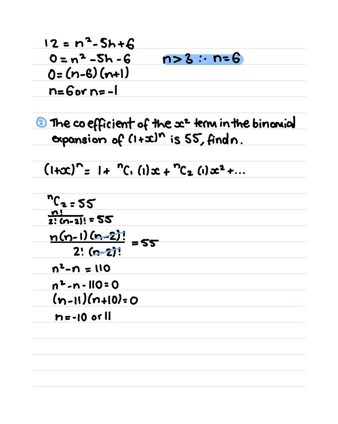 Binomial theorem.
(1+x)² =
1
1
xx
x
x
3
= 1+2x+x²
(1+x)³ = (1+2x+x²) x (1+x)
= x 1 2x x²
1 1 2x x²
xx 2x² x³
= 1+3x+3x²+x³
(1+x)⁴ = (1+3x+3
