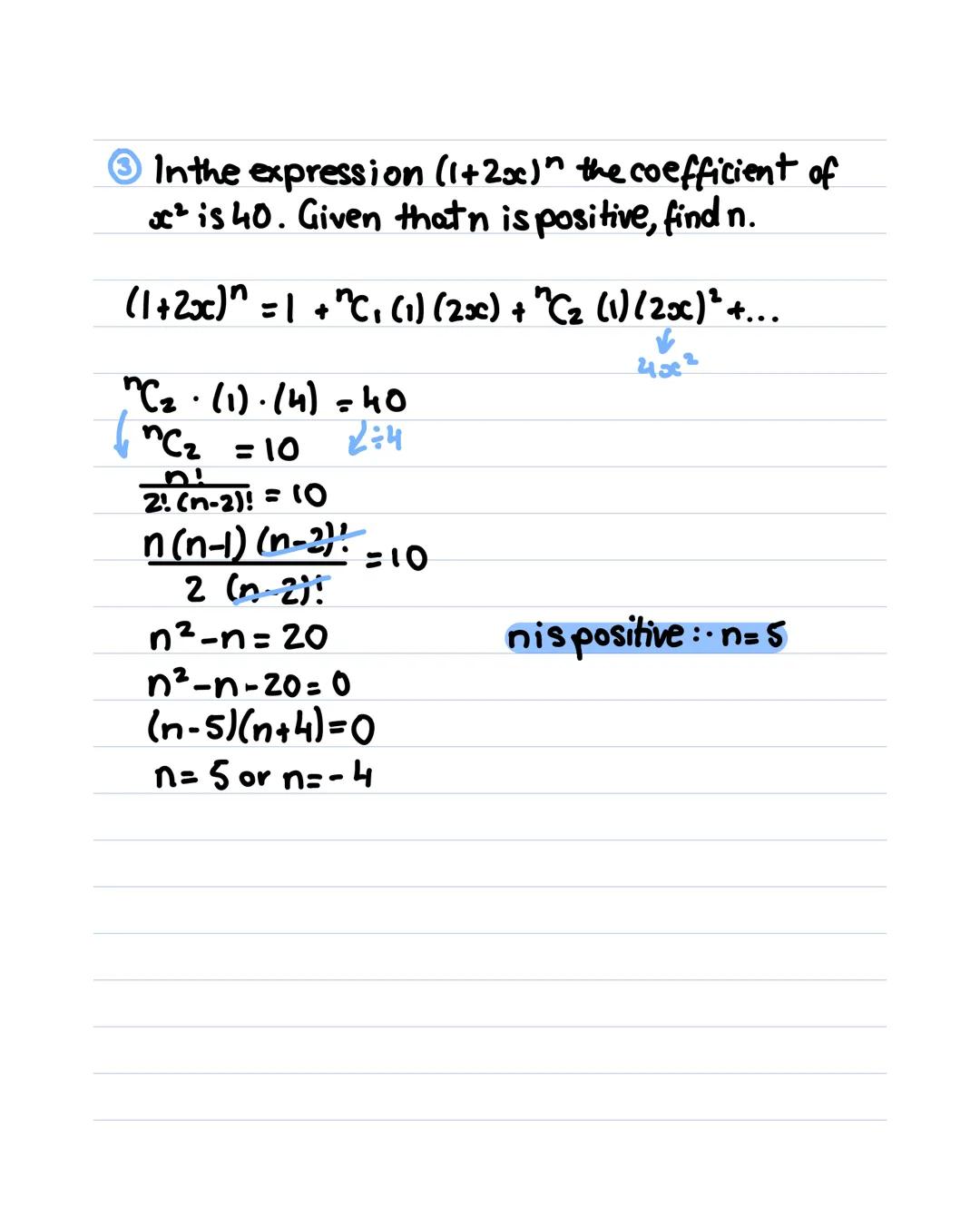 Binomial theorem.
(1+x)² =
1
1
xx
x
x
3
= 1+2x+x²
(1+x)³ = (1+2x+x²) x (1+x)
= x 1 2x x²
1 1 2x x²
xx 2x² x³
= 1+3x+3x²+x³
(1+x)⁴ = (1+3x+3