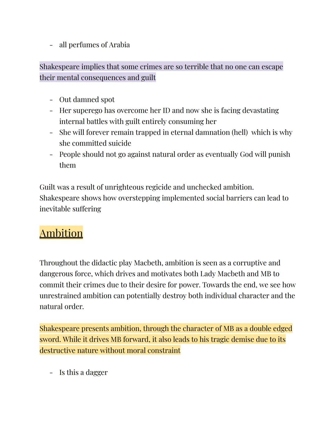Themes:
The supernatural:
Dangerous, powerful, evil, corruptive, immoral, unnatural, ominous, pernicious
(having a harmful effect)
The trage